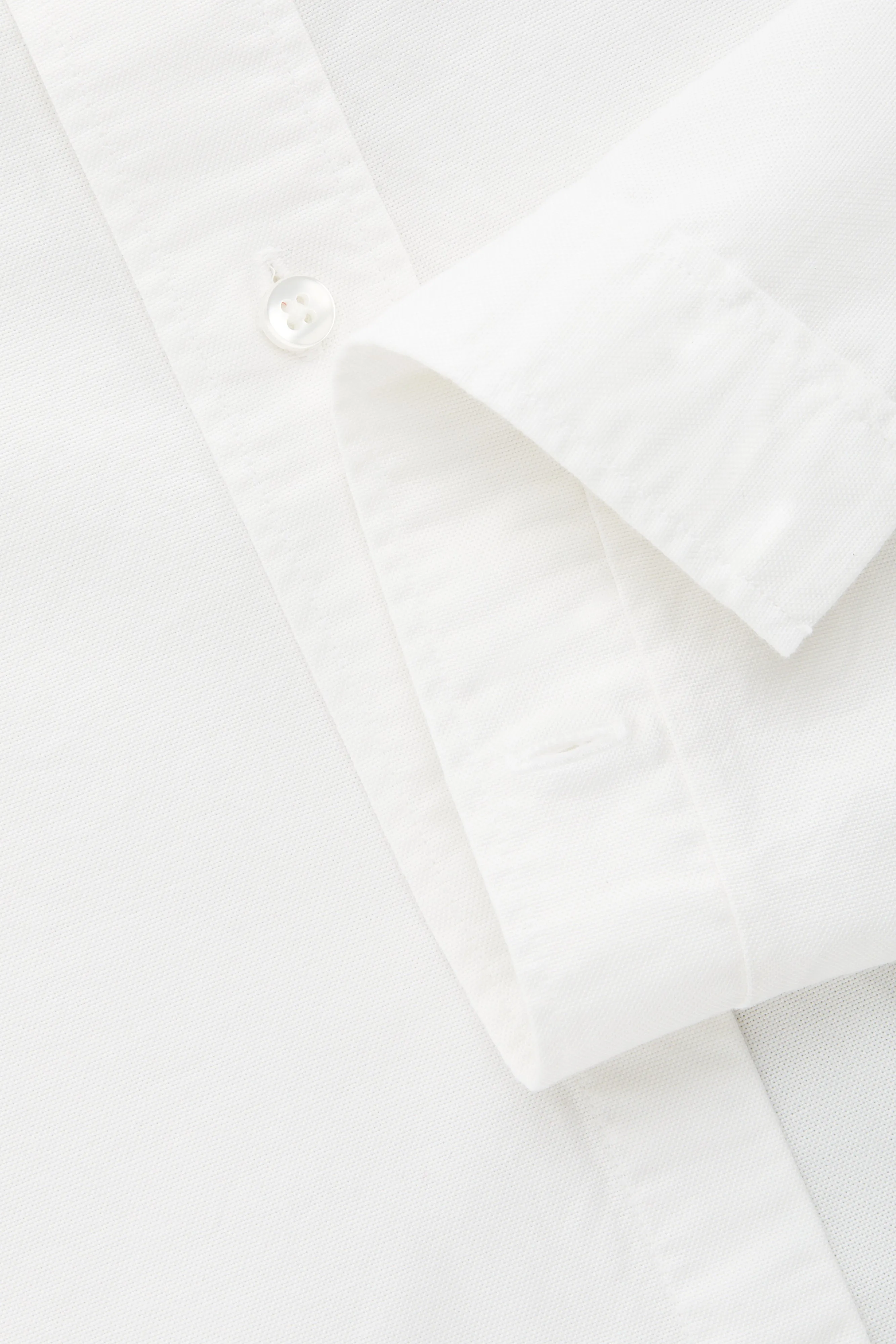 Garment Dyed Oxford White Onyx Long Sleeve Slim Before-Dinner sold by Wolf vs Goat product image thumbnail 5