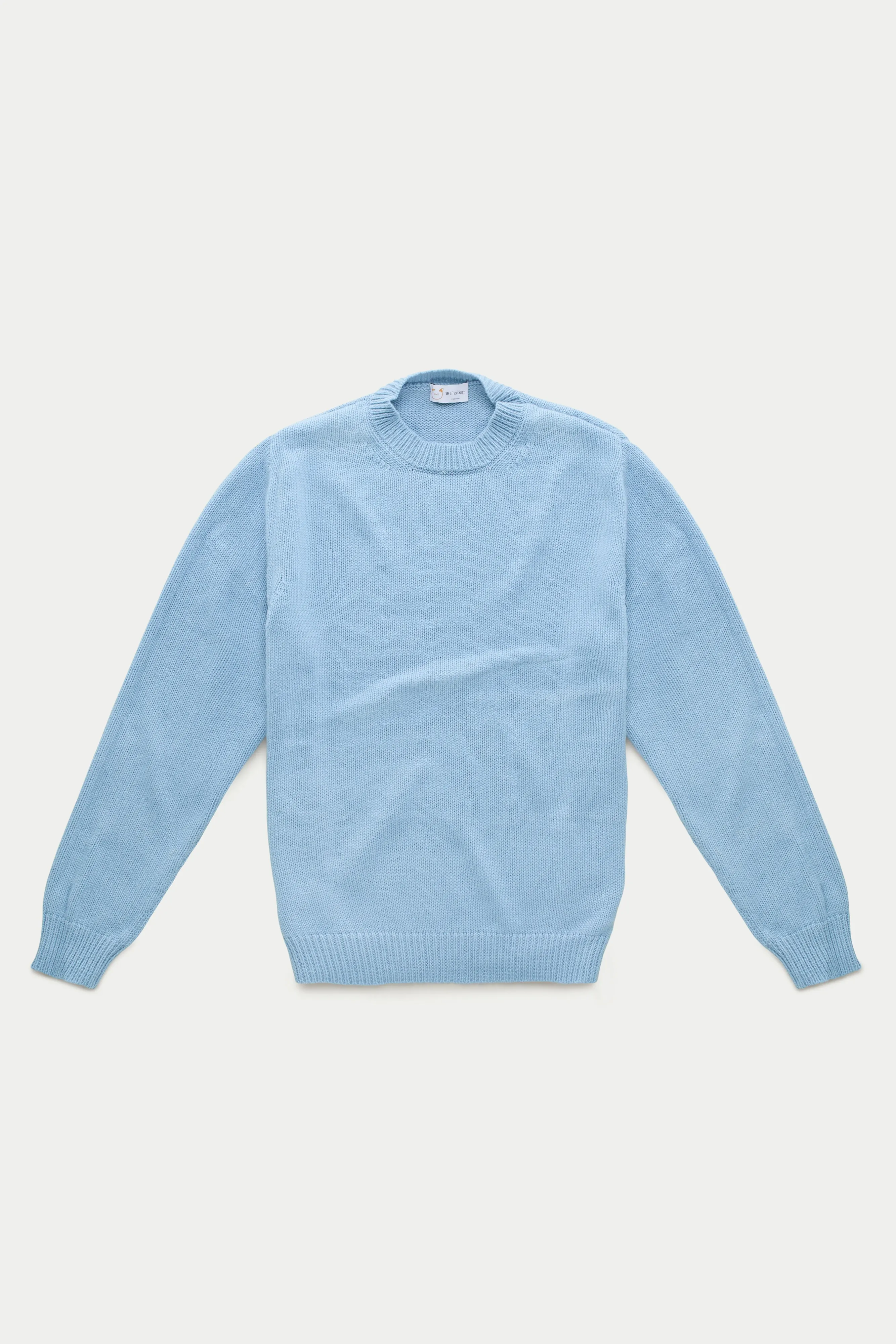 Cashmere Crewneck Sweater Light Sky sold by Wolf vs Goat