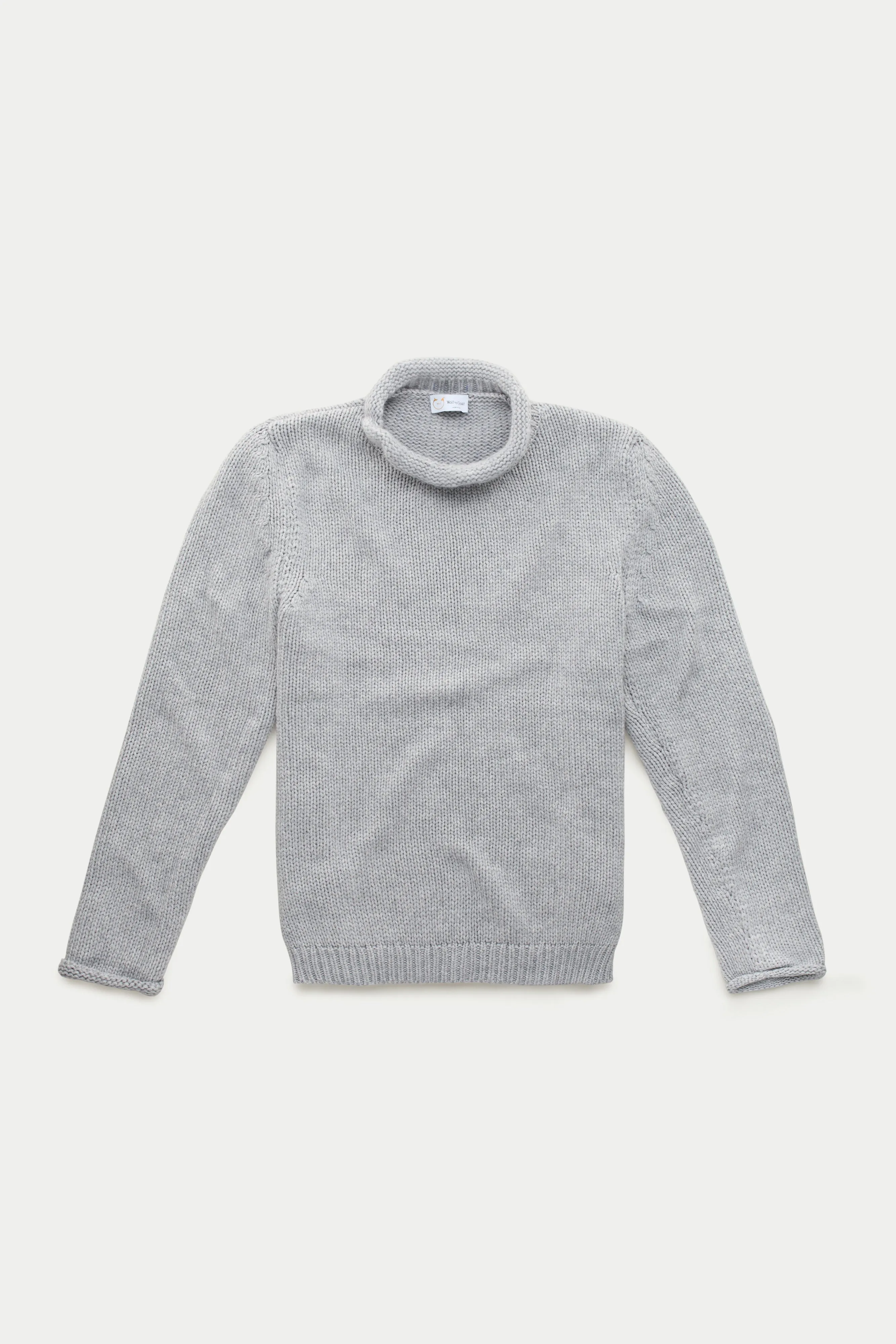 Cashmere Chunky Roll Neck Sweater Flanella sold by Wolf vs Goat