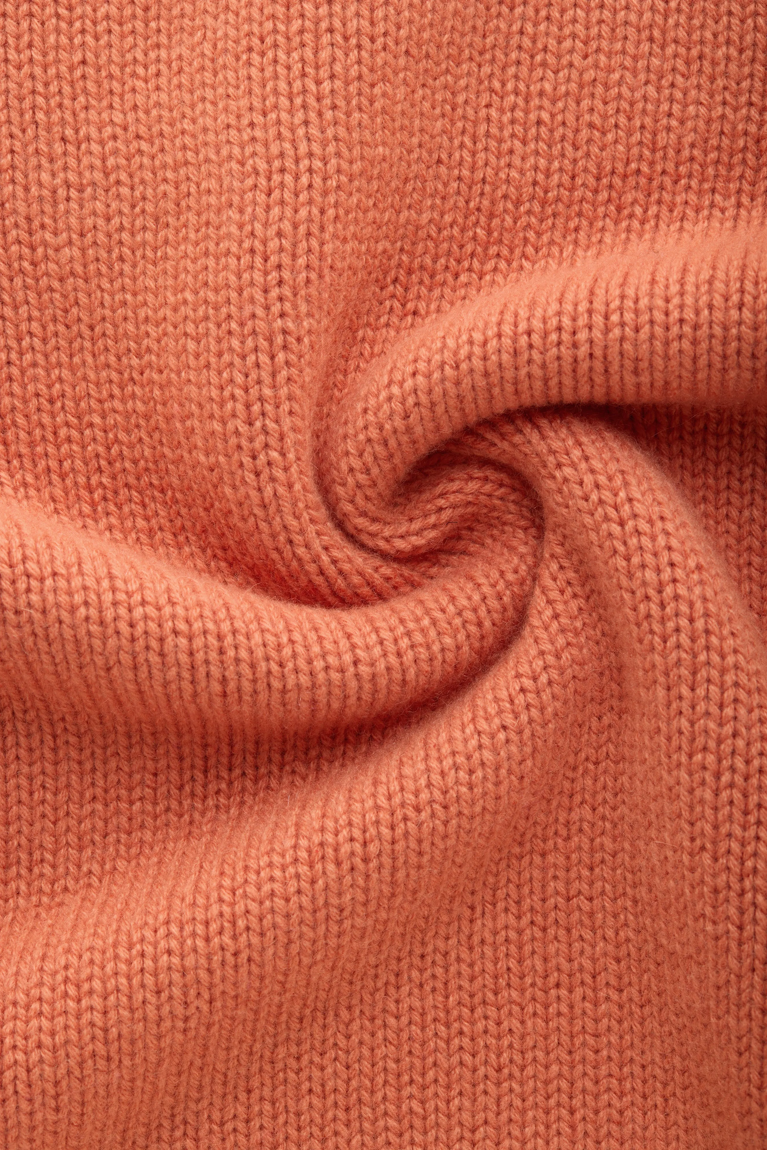 Cashmere Crewneck Sweater Pastel Orange sold by Wolf vs Goat product image thumbnail 4