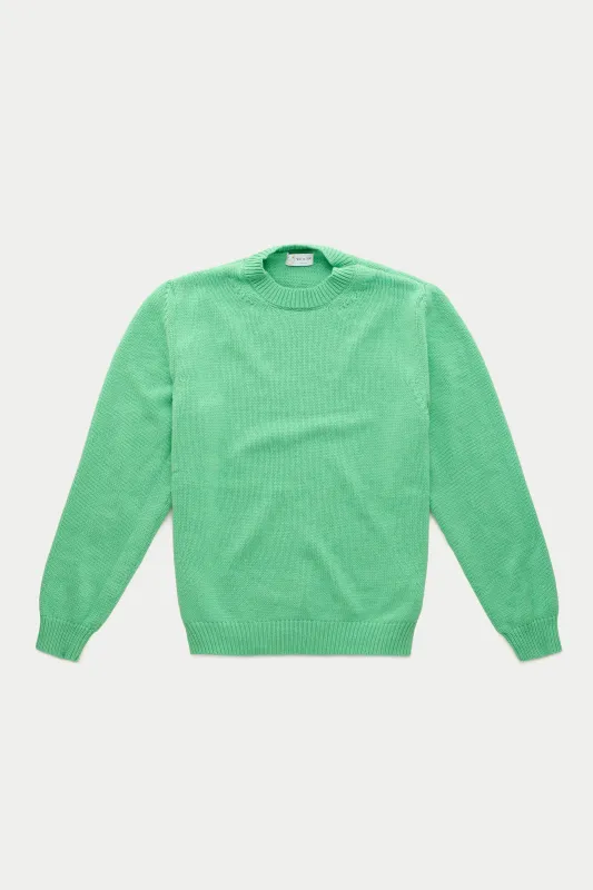 Cashmere Crewneck Sweater Irish Green sold by Wolf vs Goat