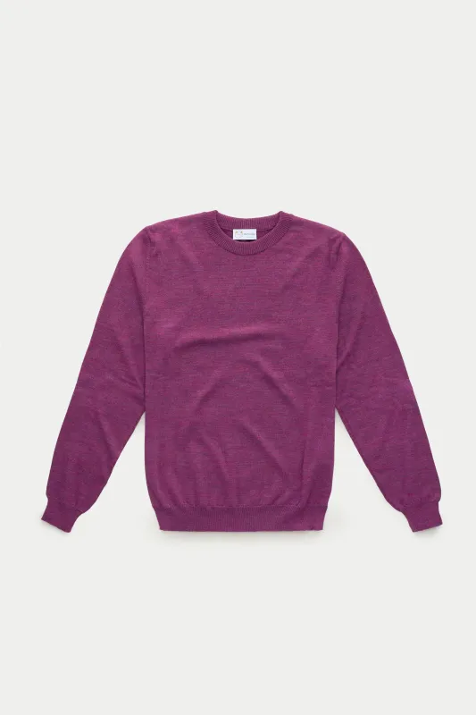 Wool Crewneck Sweater Purple sold by Wolf vs Goat
