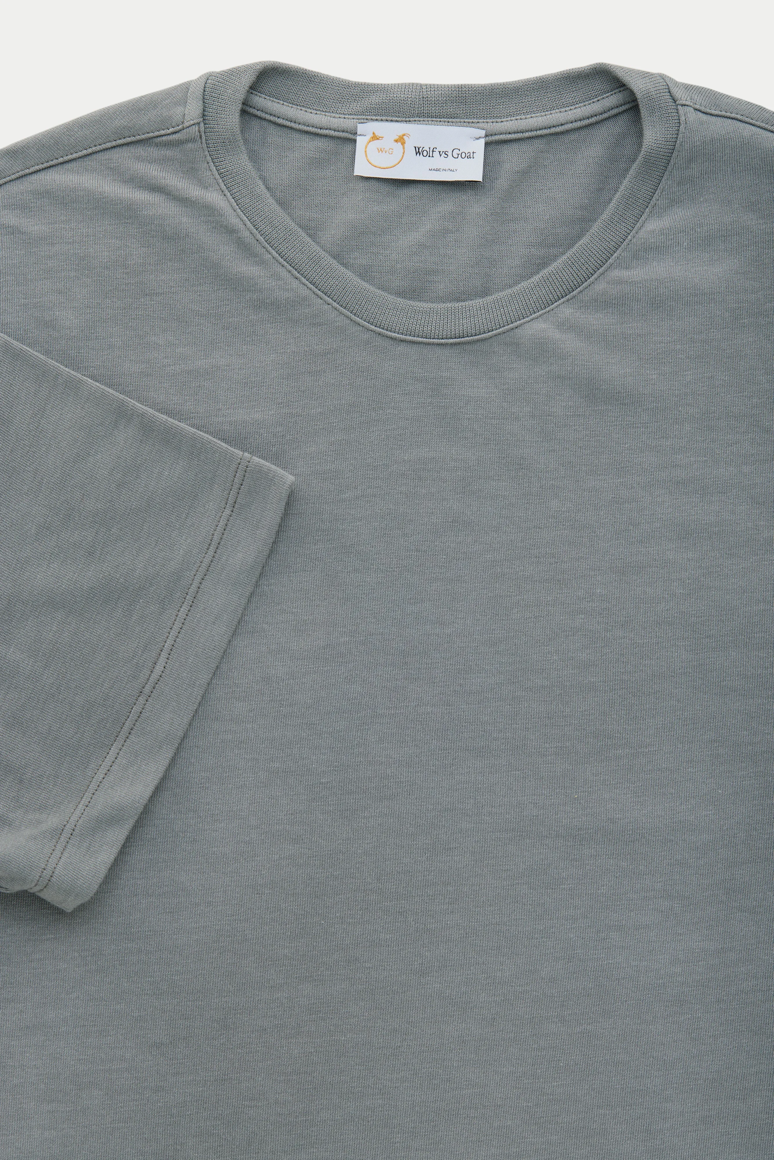 Heavyweight Short Sleeve Bamboo Sorona Jersey Crewneck Charcoal Grey sold by Wolf vs Goat product image thumbnail 3