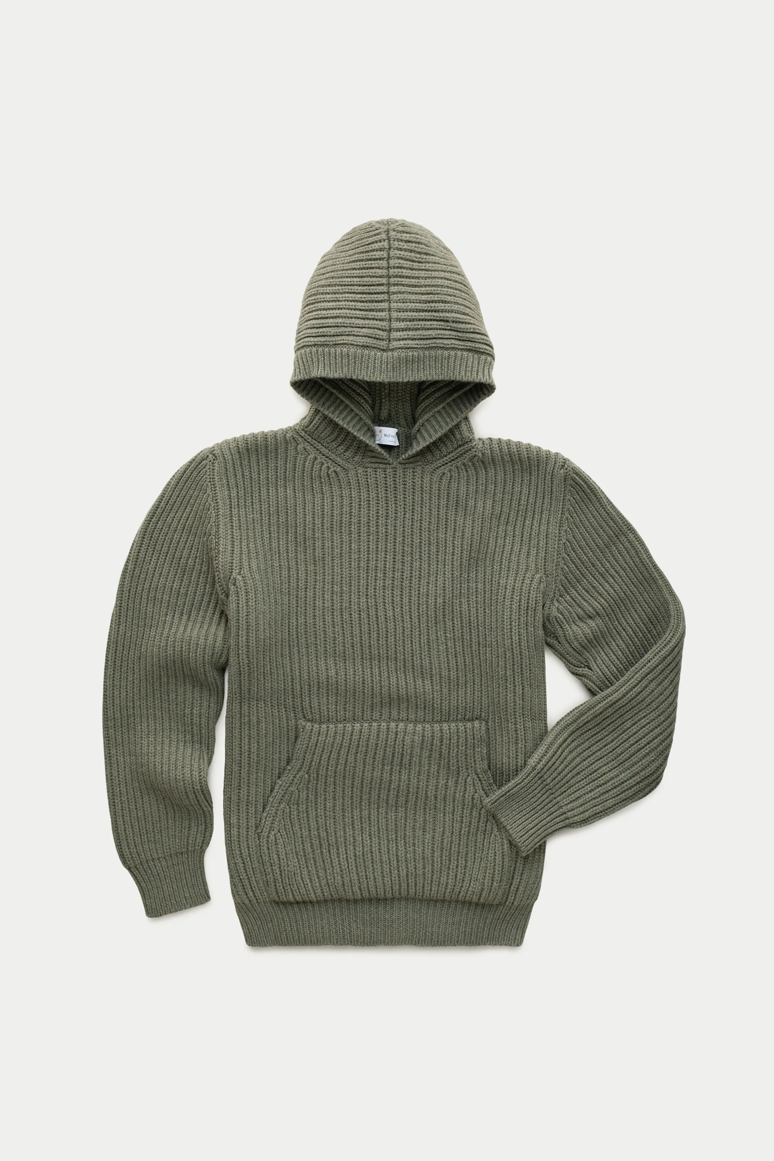 Wool Chunky Pullover Hoodie Fatigue sold by Wolf vs Goat