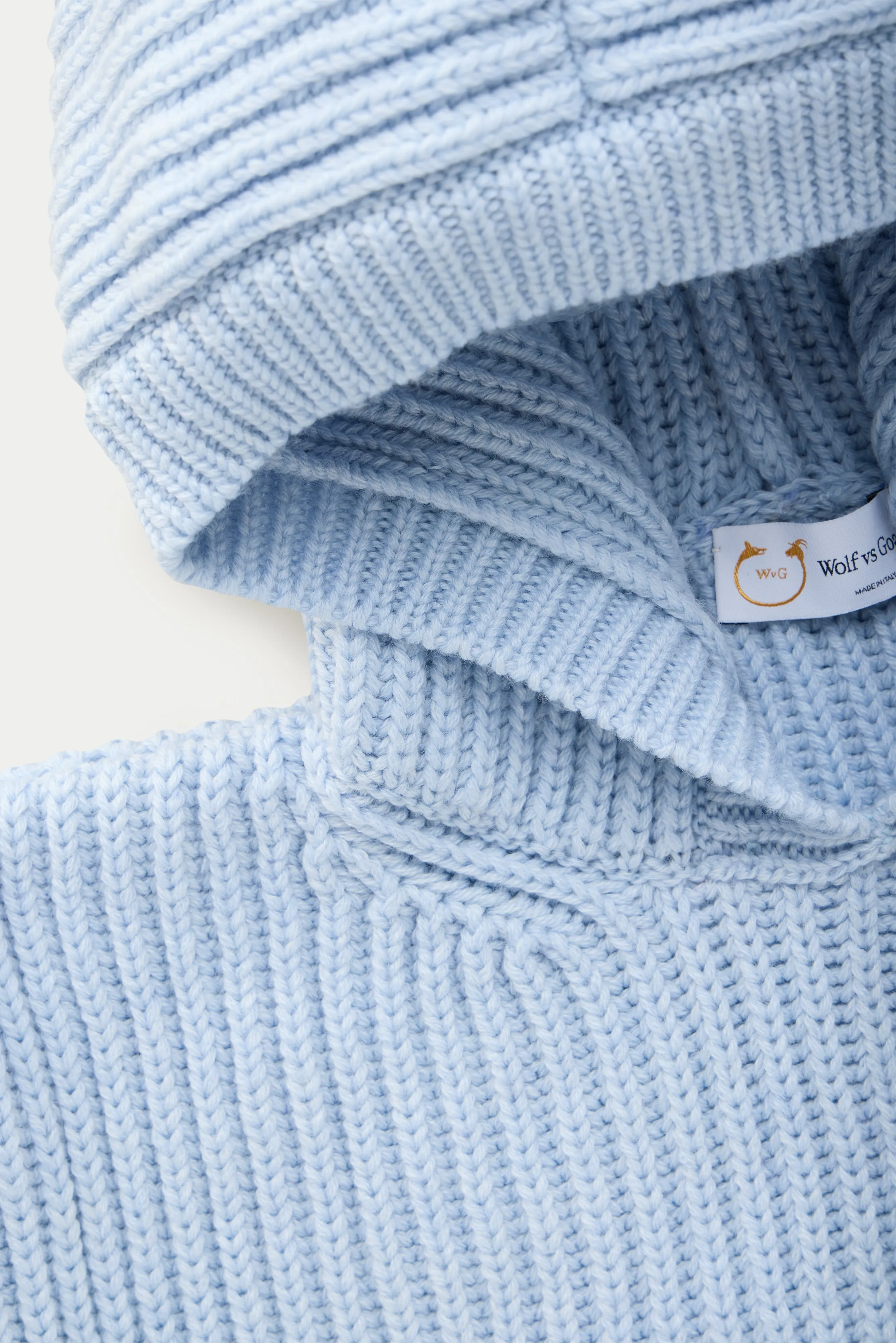 Wool Chunky Pullover Hoodie Icicle sold by Wolf vs Goat product image thumbnail 3