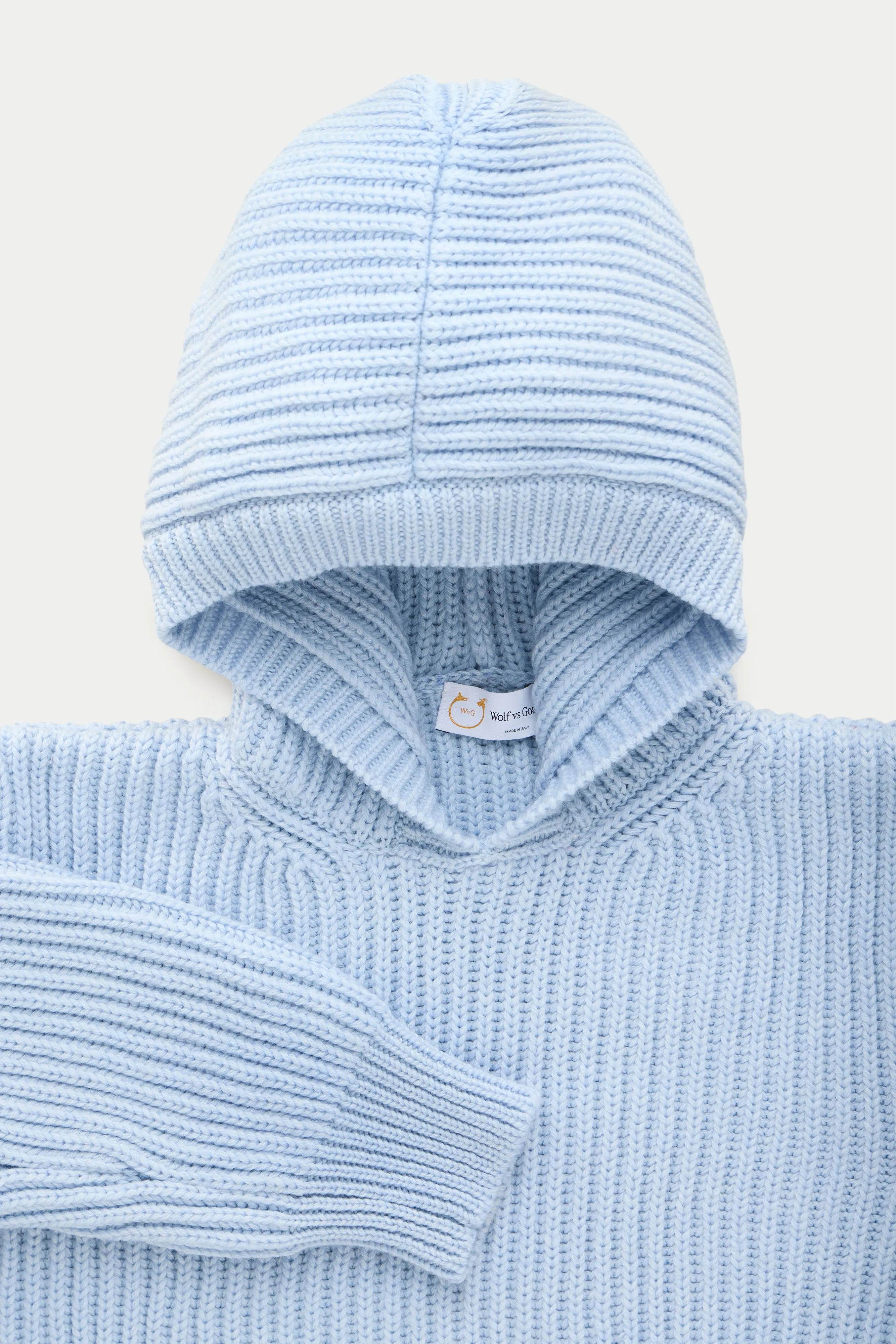 Wool Chunky Pullover Hoodie Icicle sold by Wolf vs Goat product image thumbnail 2