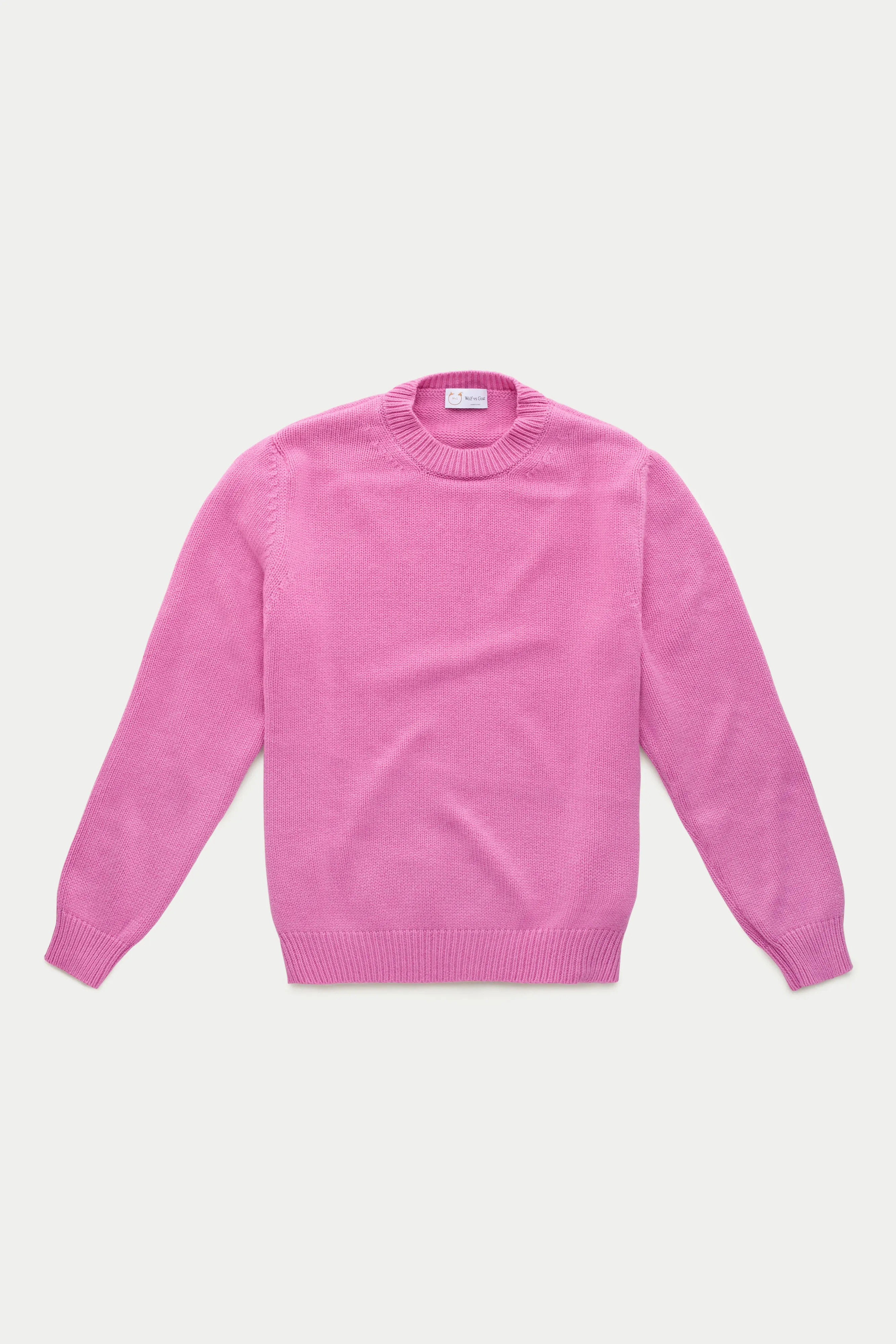 Cashmere Crewneck Sweater Fuxia sold by Wolf vs Goat