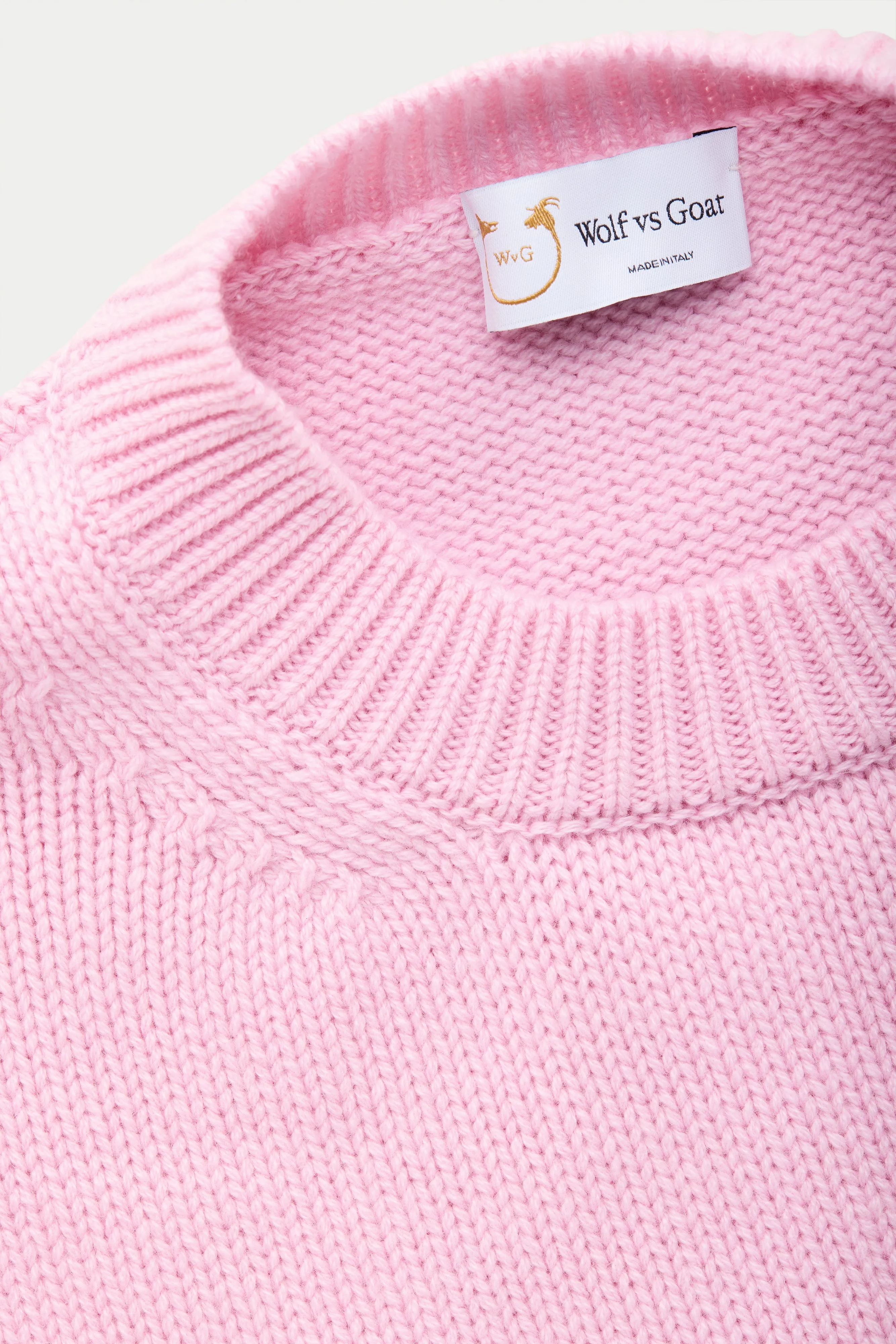 Cashmere Crewneck Sweater Rosa sold by Wolf vs Goat product image thumbnail 3