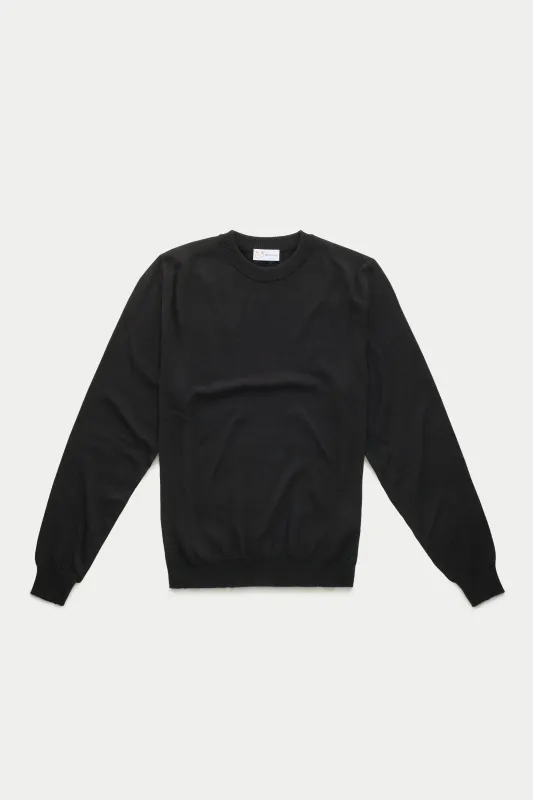Wool Crewneck Sweater Black sold by Wolf vs Goat