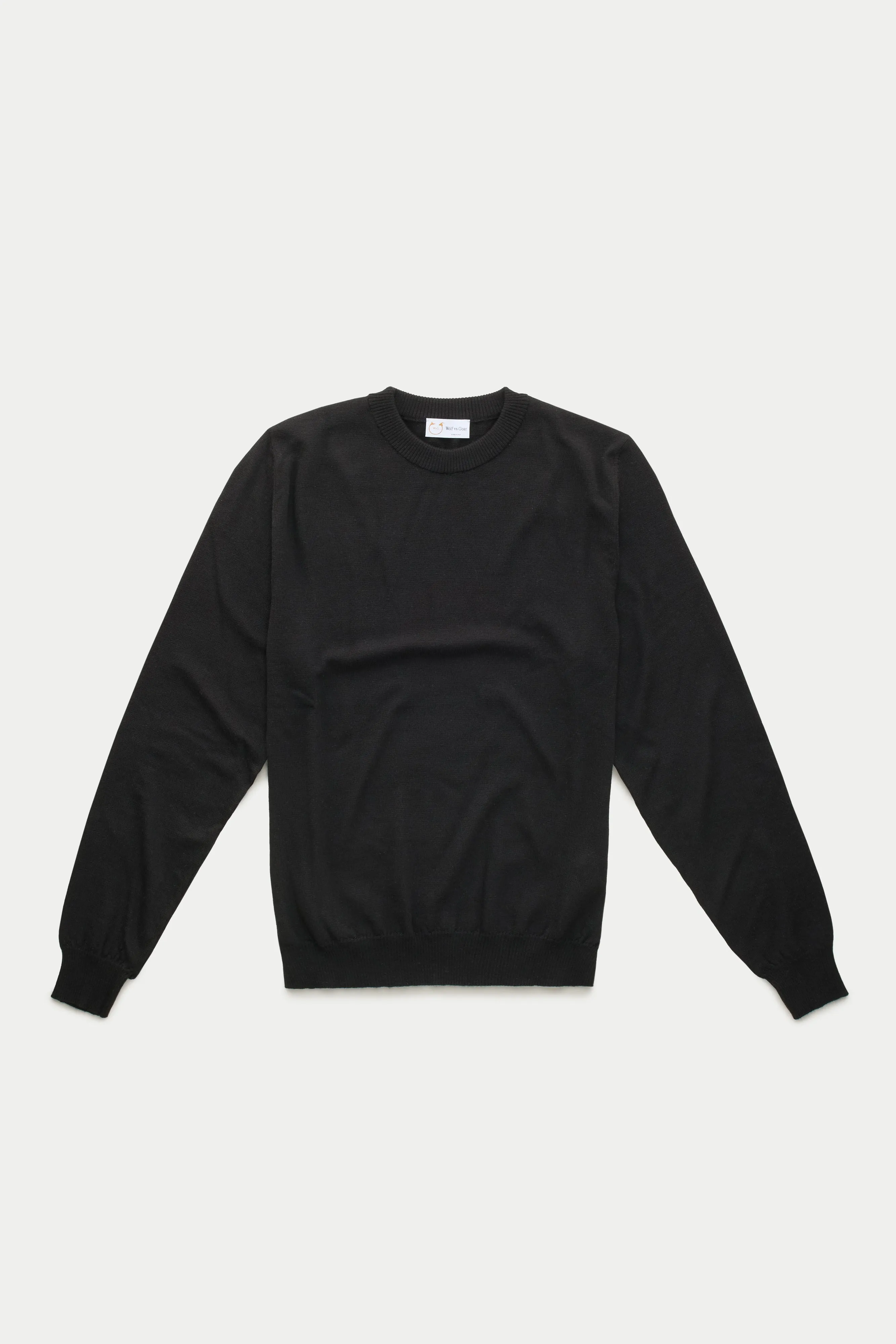 Wool Crewneck Sweater Black sold by Wolf vs Goat
