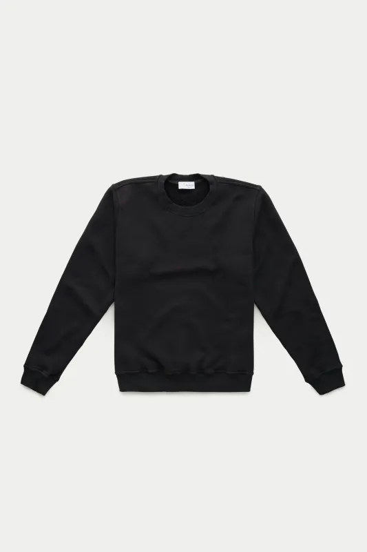 Cotton Fitted Crewneck Sweatshirt Black sold by Wolf vs Goat