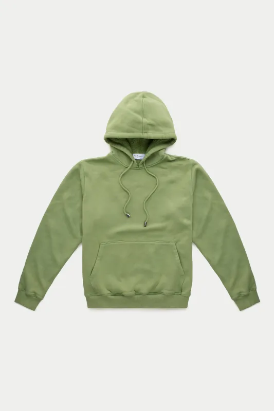 Cotton Fitted Hoodie Calliste Green sold by Wolf vs Goat