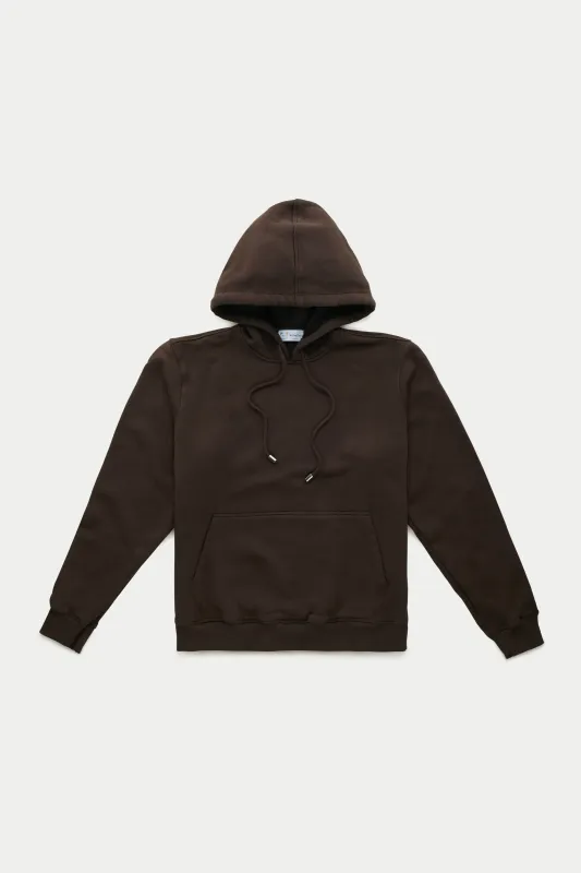 Cotton Fitted Hoodie Seal Brown sold by Wolf vs Goat