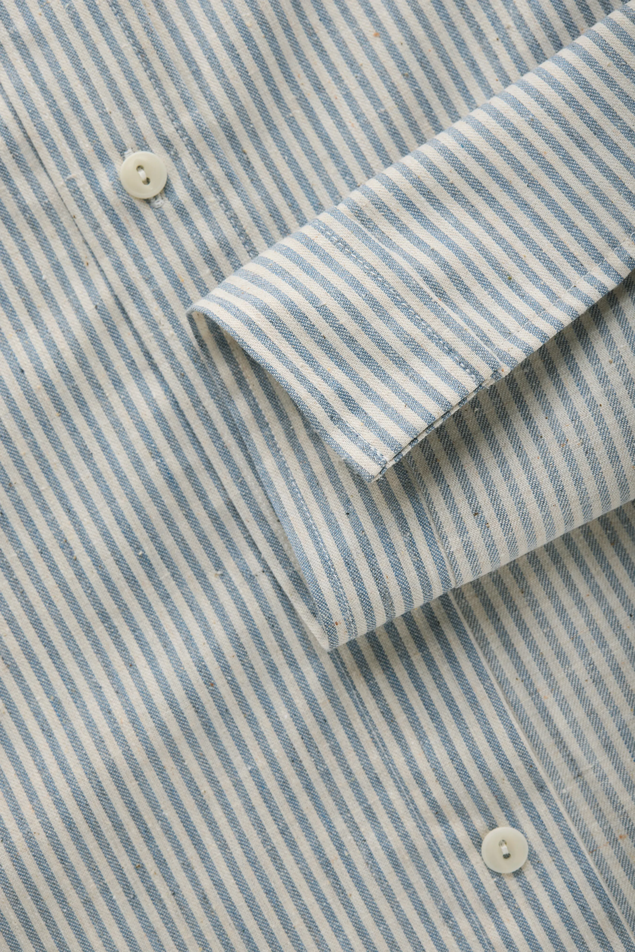 Long Sleeve Regular After-Dinner Button Down Cotton Shirt Blue Conductor sold by Wolf vs Goat product image thumbnail 5