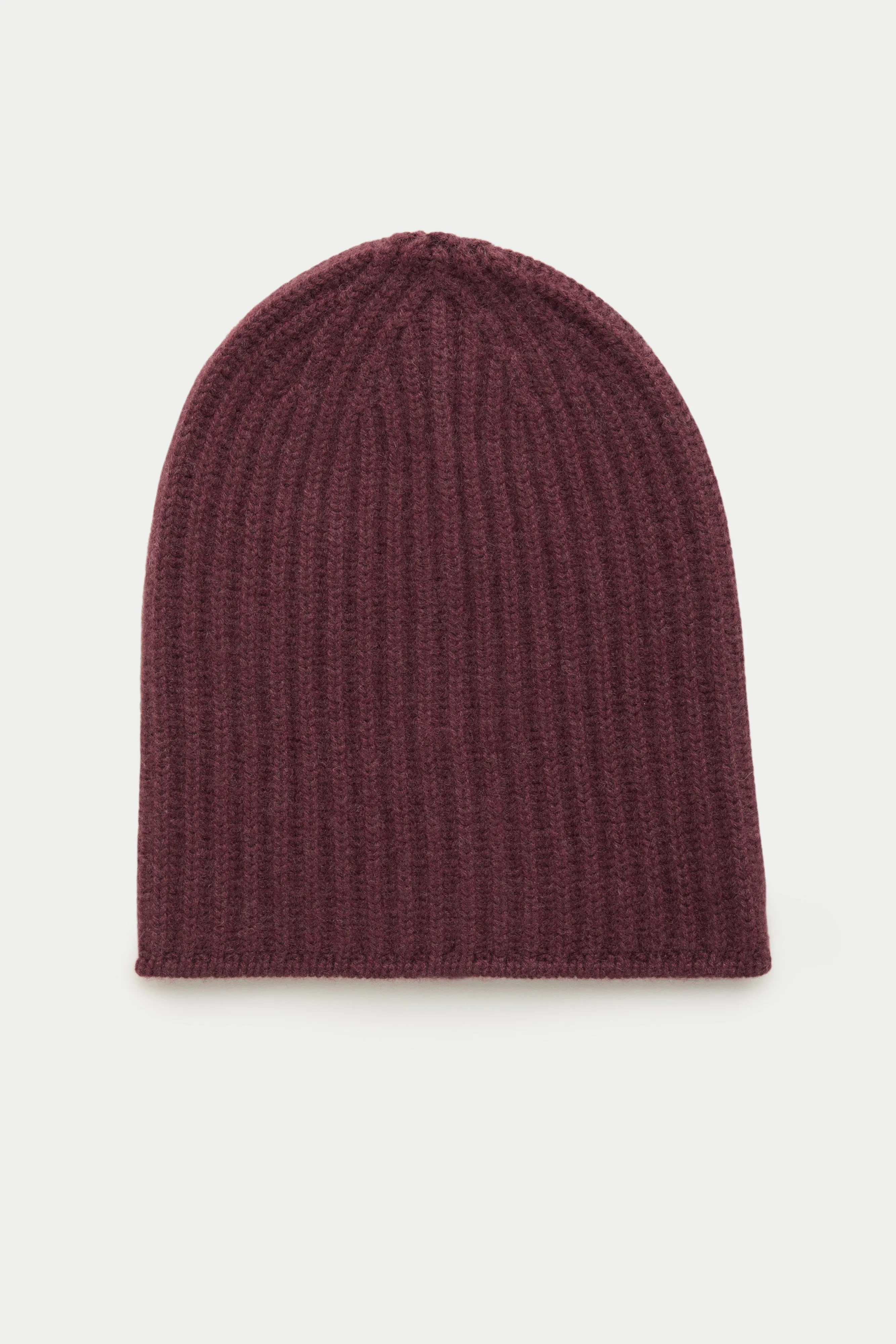 Wide Cuff Cashmere Beanie Amaranto sold by Wolf vs Goat product image thumbnail 2