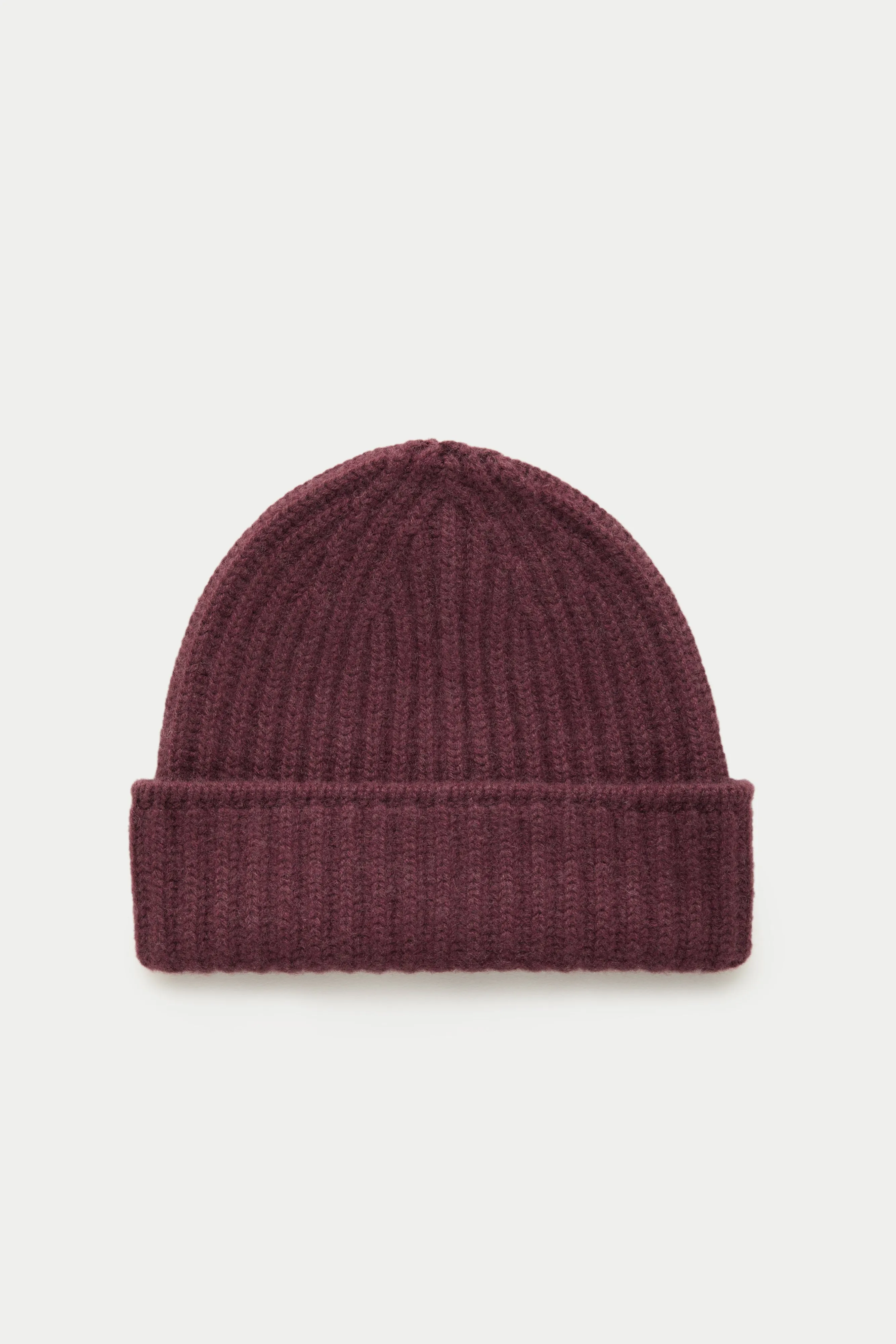 Wide Cuff Cashmere Beanie Amaranto sold by Wolf vs Goat