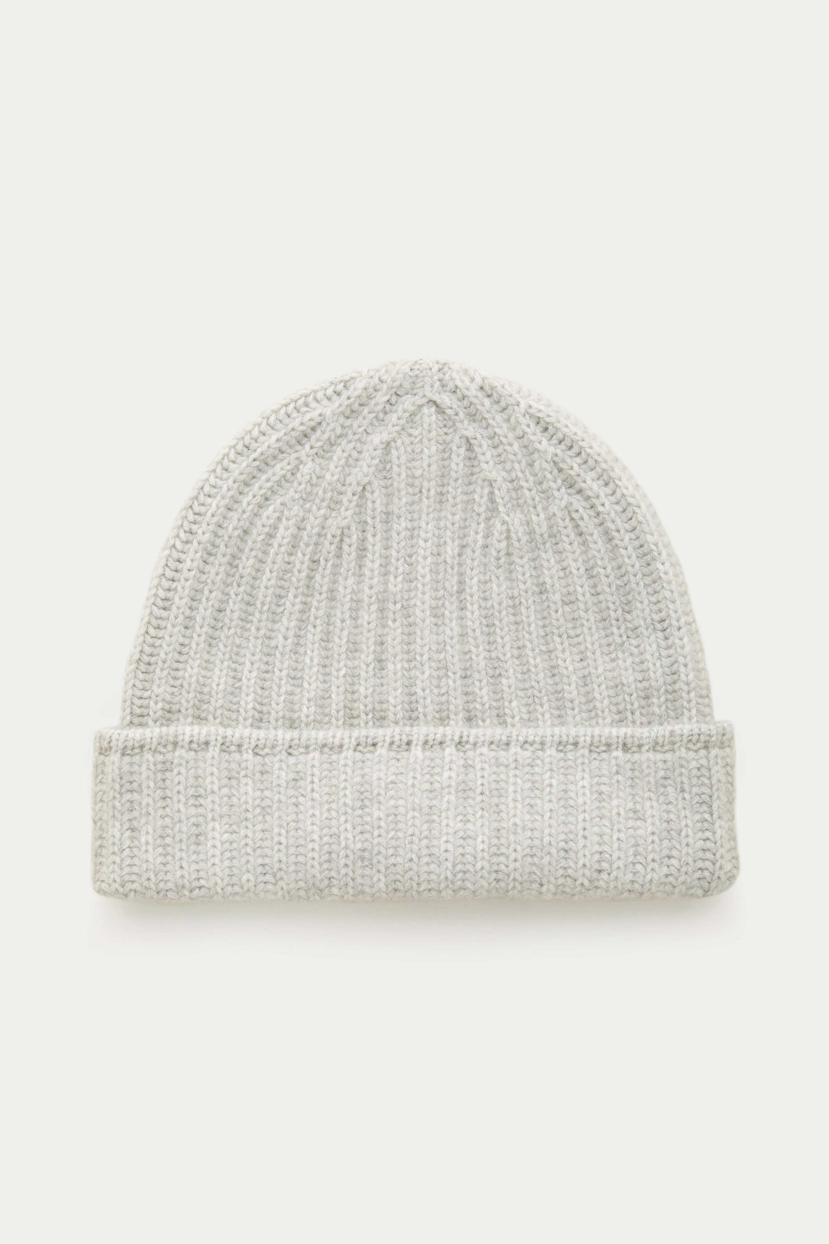 Wide Cuff Cashmere Beanie Soft Grey sold by Wolf vs Goat