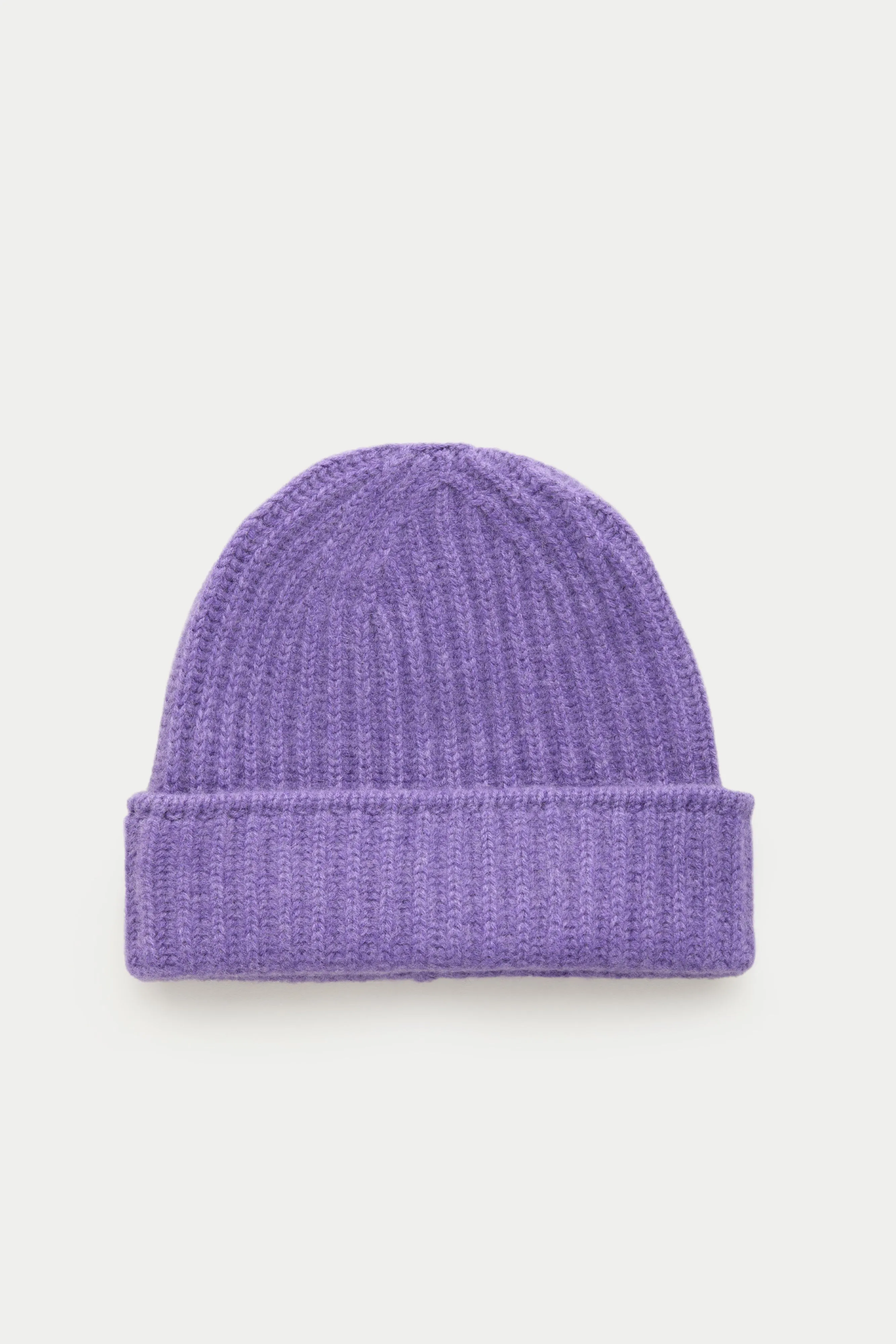 Wide Cuff Cashmere Beanie Viola sold by Wolf vs Goat