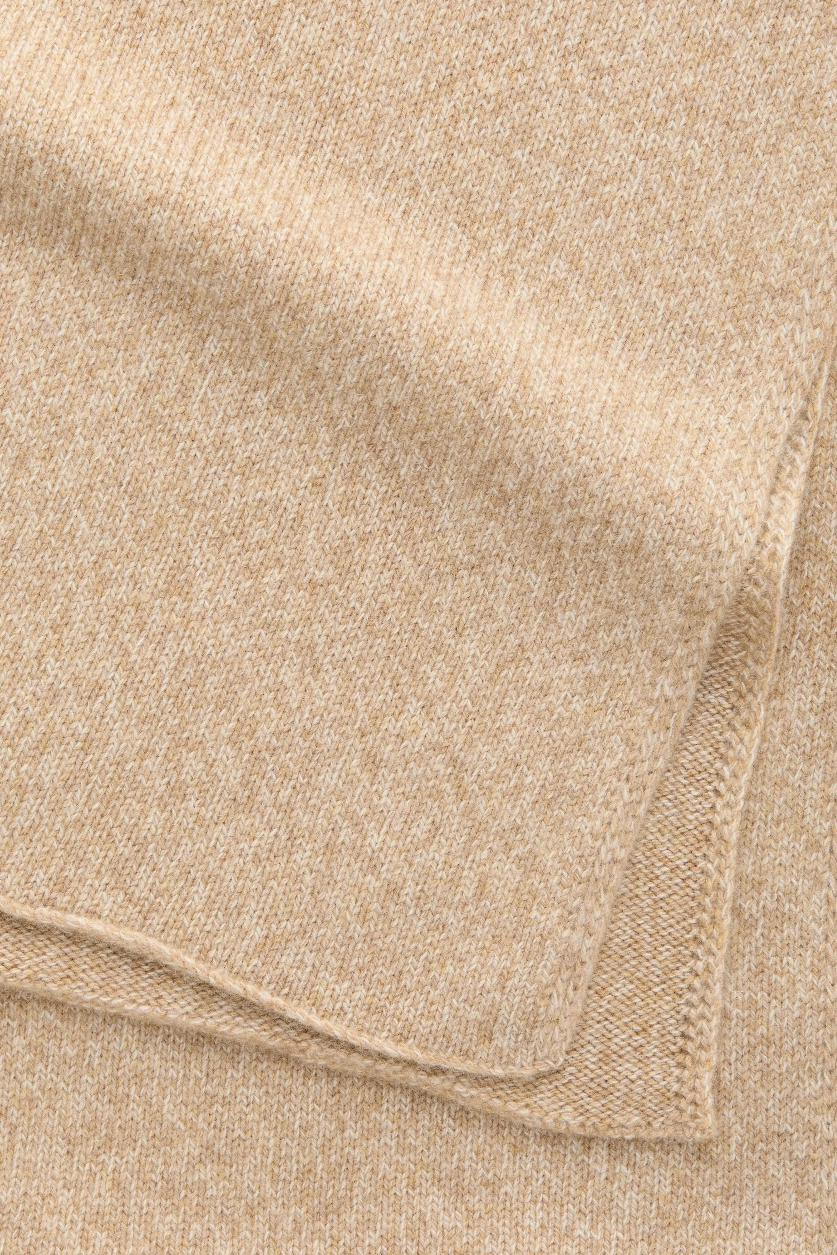 Knitted Maglia Rasata Cashmere Scarf Coffee Cream sold by Wolf vs Goat product image thumbnail 2