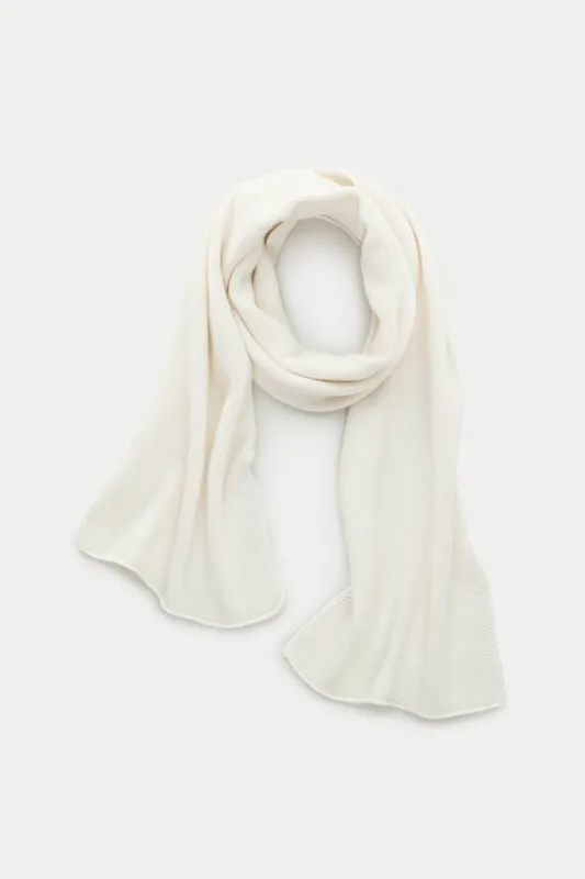 Knitted Maglia Inglese Cashmere Scarf Snow White sold by Wolf vs Goat