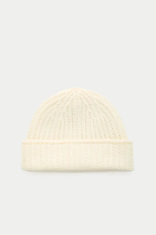 Watch Cap Cashmere Beanie Antique White sold by Wolf vs Goat