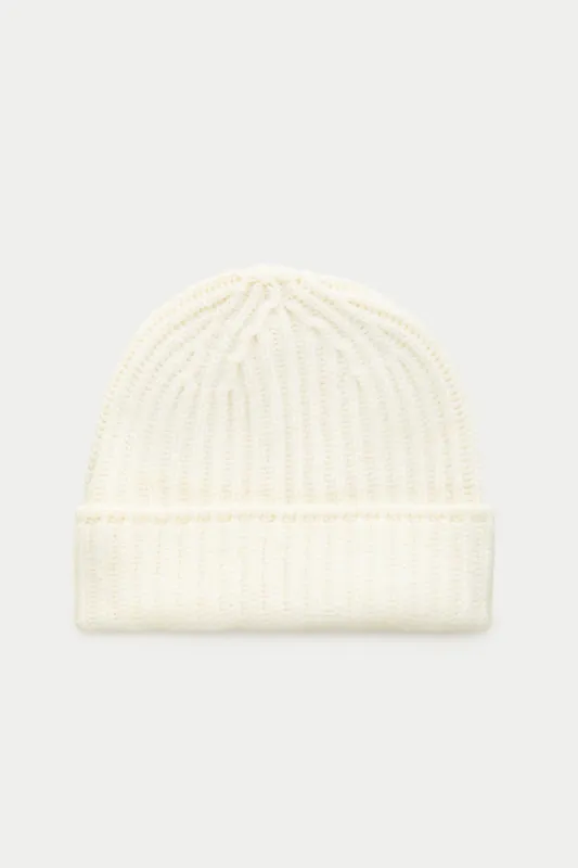 Watch Cap Cashmere Beanie Snow White sold by Wolf vs Goat