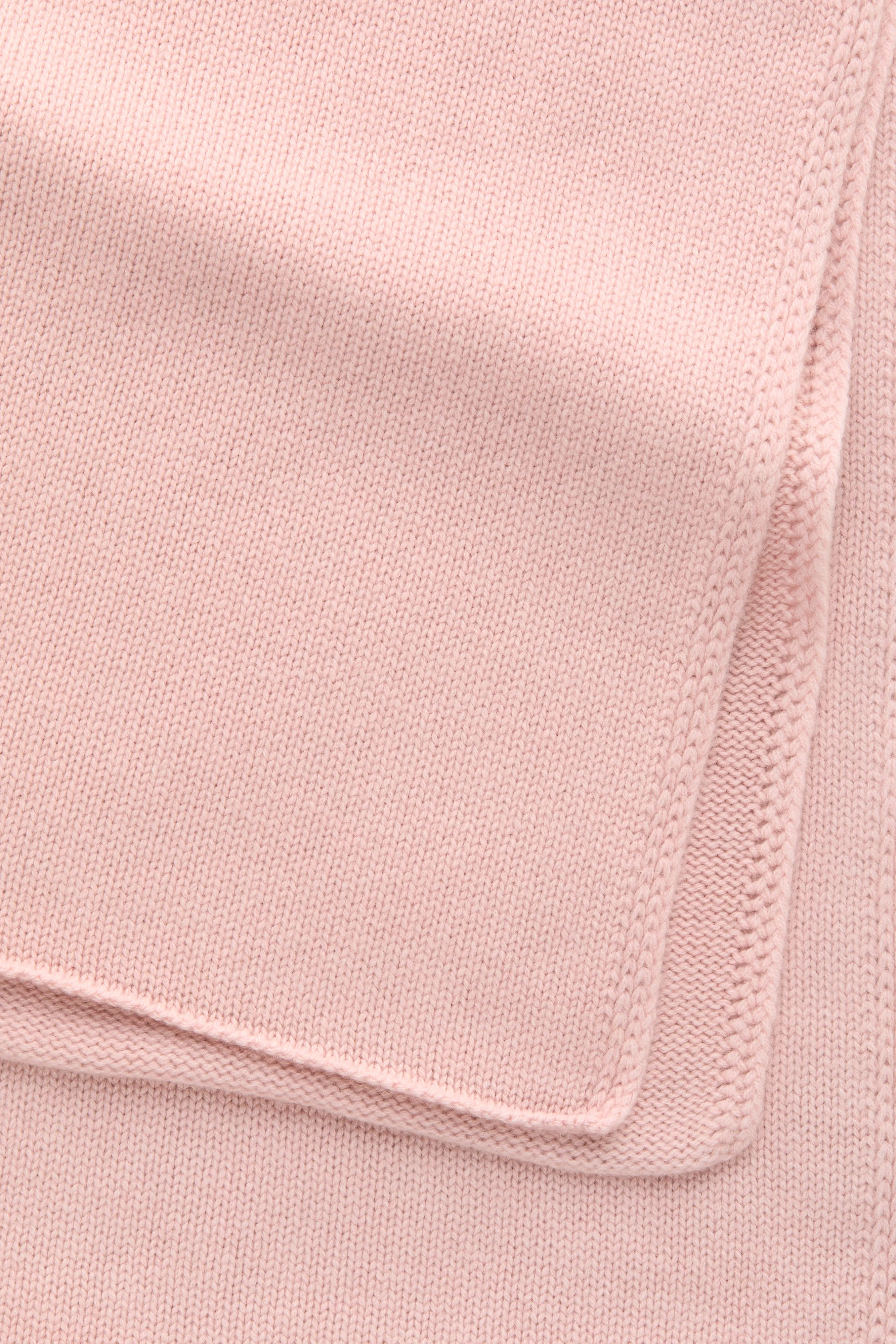Knitted Maglia Inglese Cashmere Scarf Rose Pink sold by Wolf vs Goat product image thumbnail 2