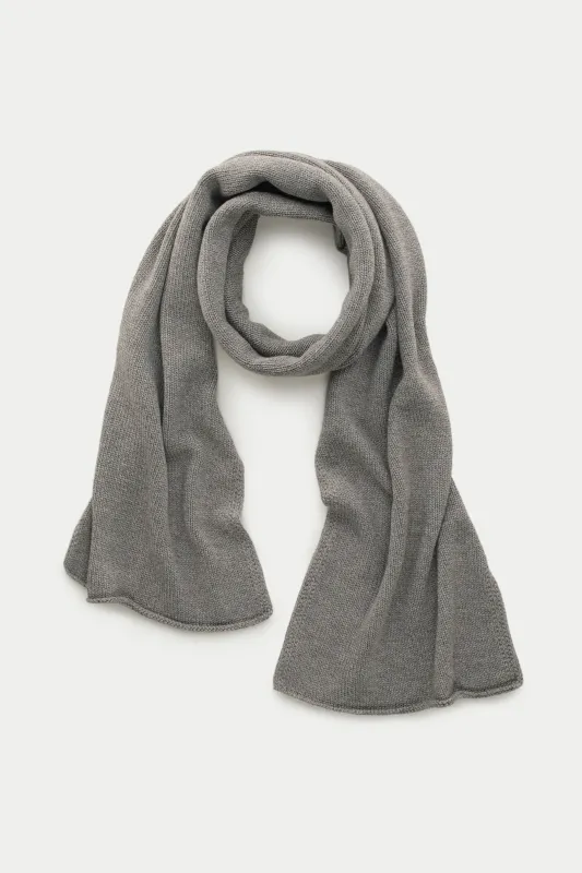 Knitted Maglia Rasata Wool Scarf Cocoa Powder sold by Wolf vs Goat