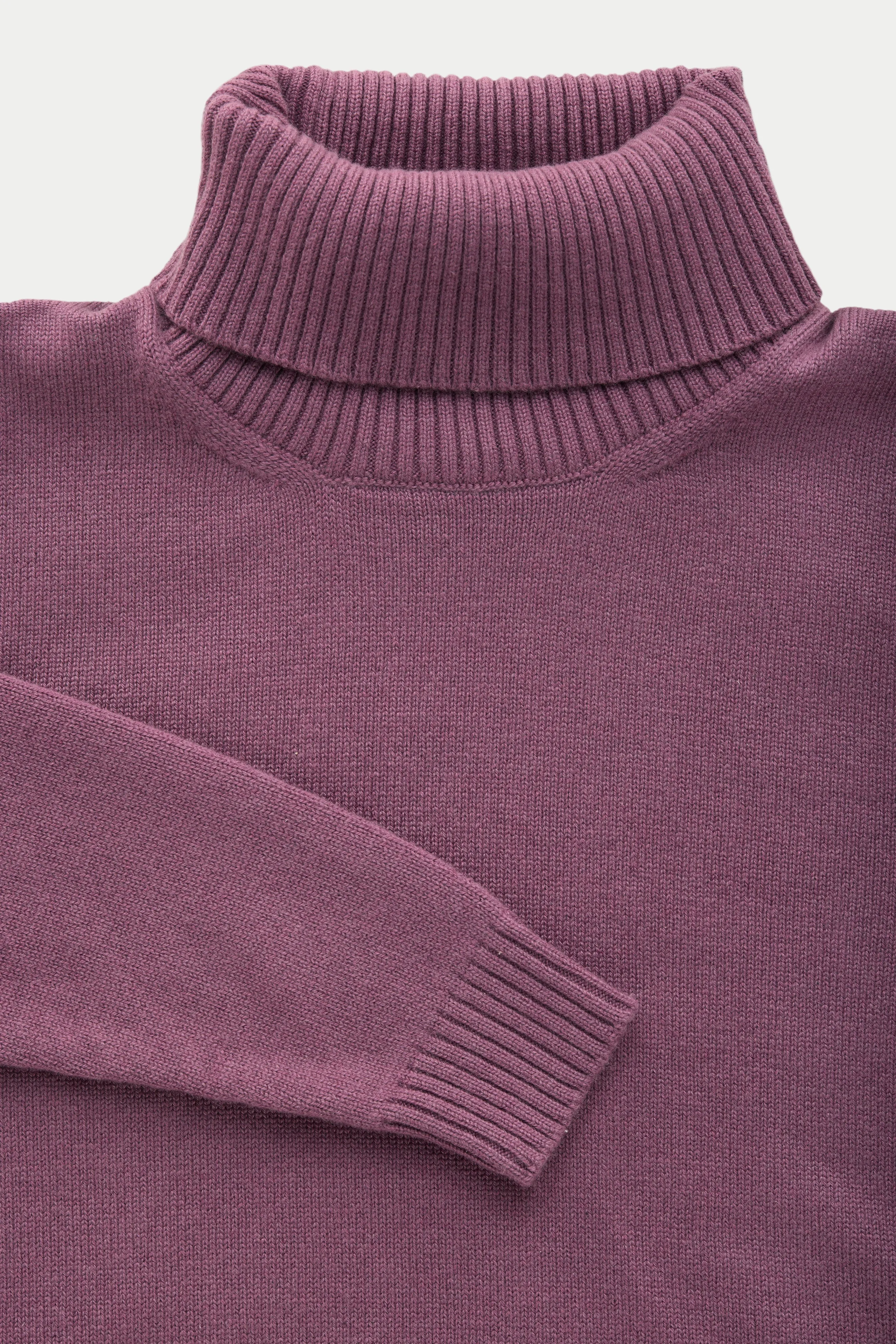 Crown Cashmere Knitted Long Sleeve Turtleneck Rudbeckia sold by Wolf vs Goat product image thumbnail 3