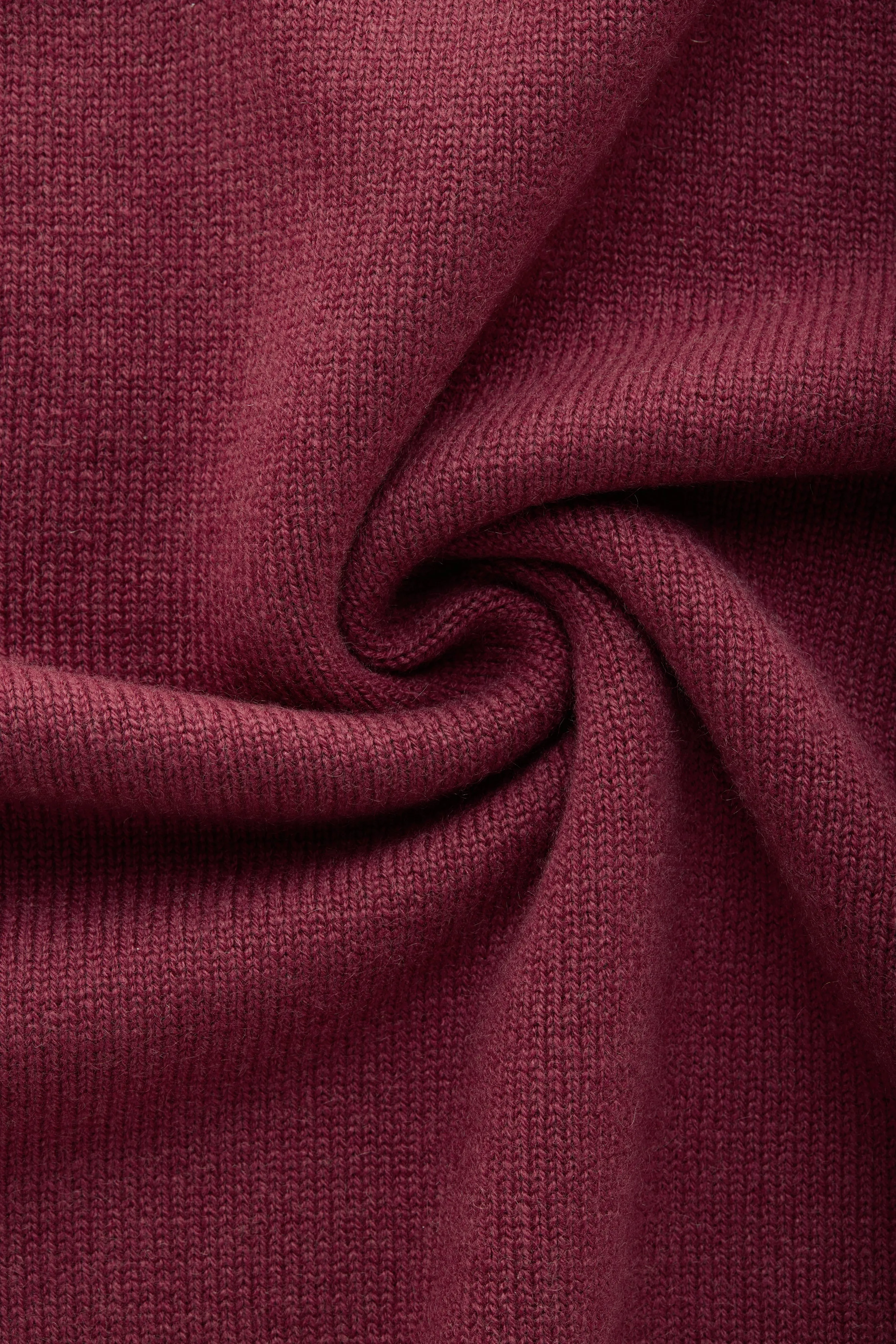 Crown Cashmere Knitted Long Sleeve Crewneck Coccinea sold by Wolf vs Goat product image thumbnail 5