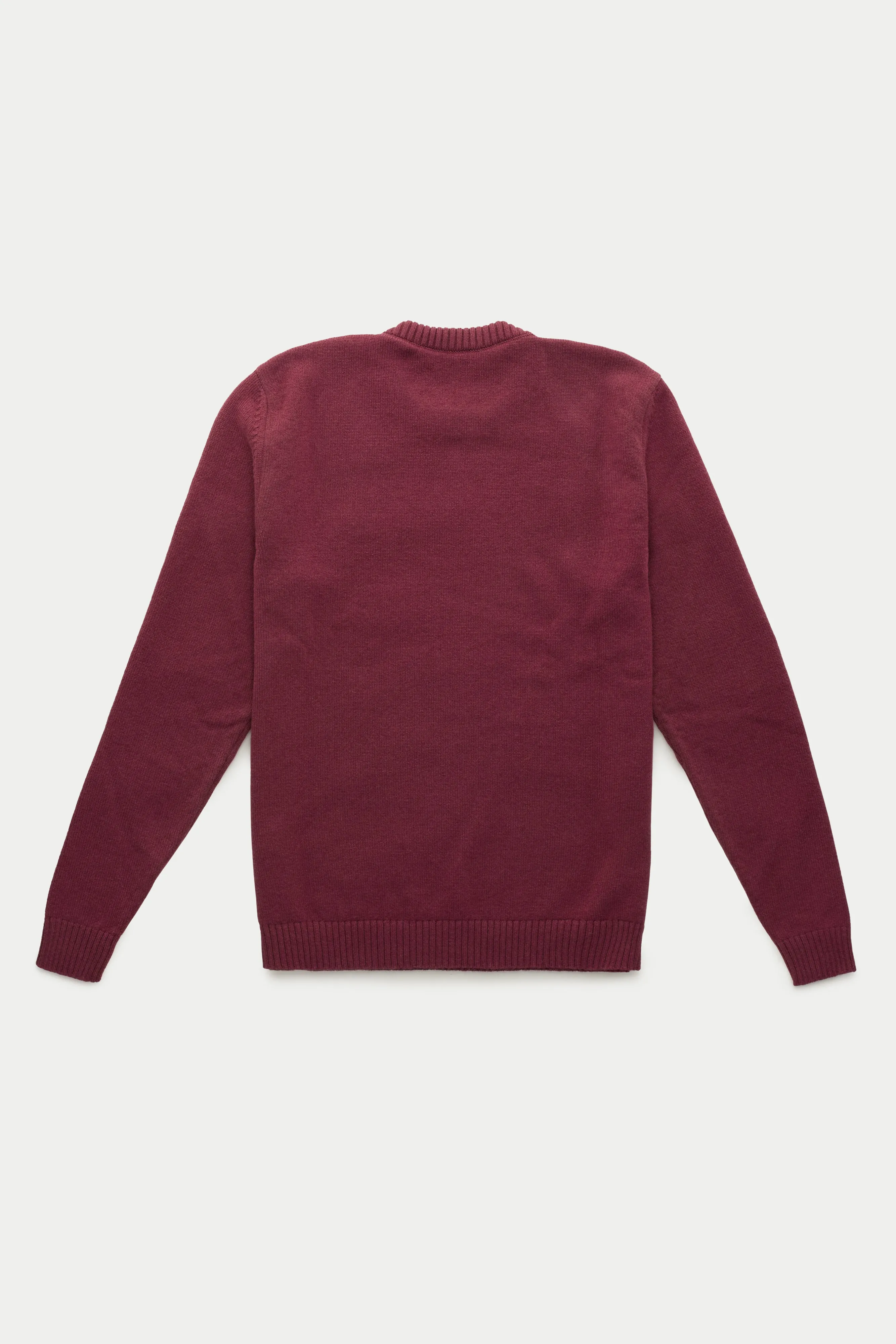 Crown Cashmere Knitted Long Sleeve Crewneck Coccinea sold by Wolf vs Goat product image thumbnail 2
