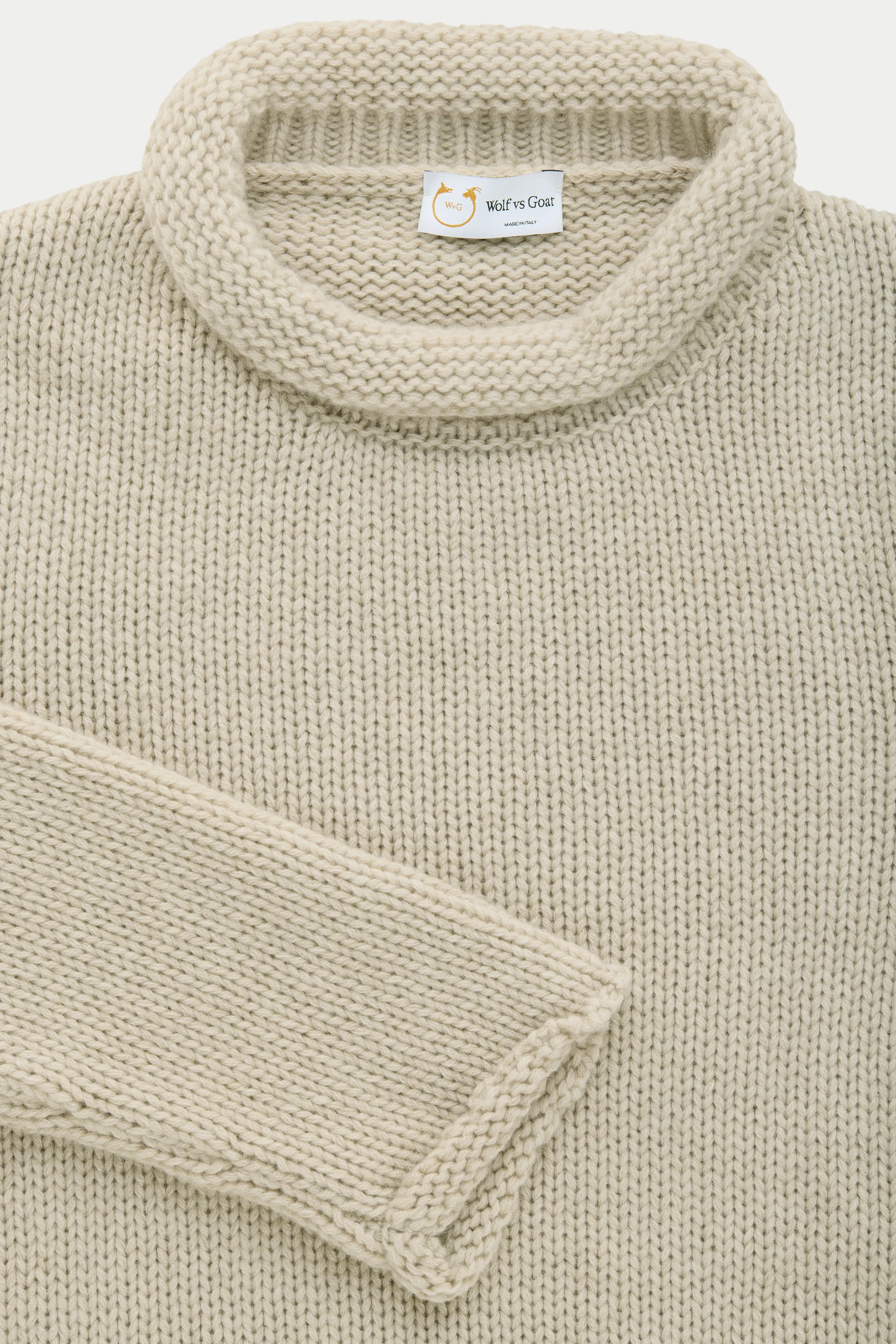 Cashmere Chunky Roll Neck Sweater Casha sold by Wolf vs Goat product image thumbnail 3