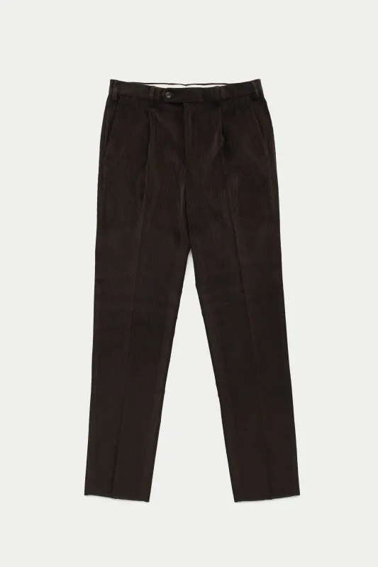 Cotton Wool Corduroy Trousers Chocolate made by Wolf vs Goat