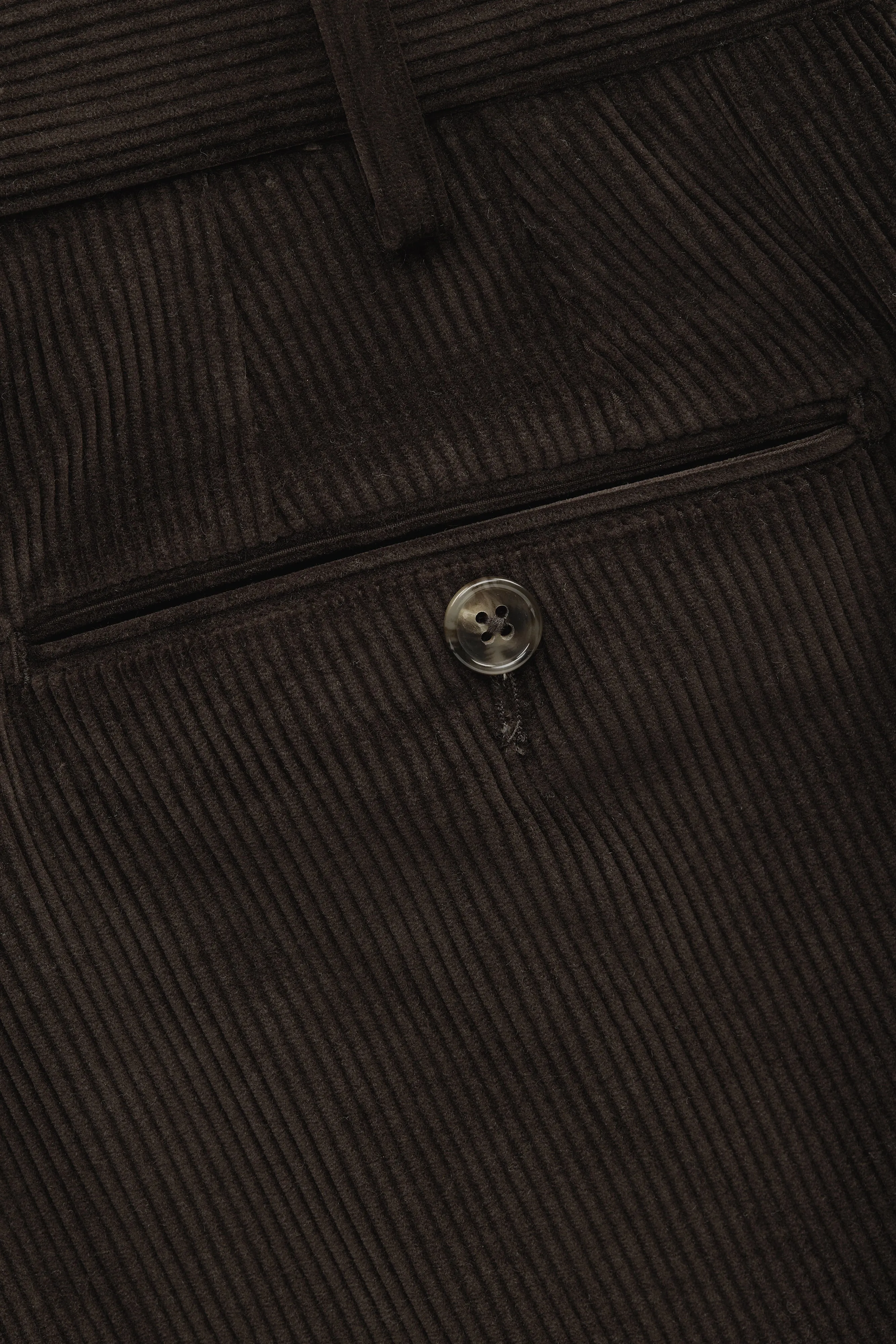 Cotton Wool Corduroy Trousers Chocolate sold by Wolf vs Goat product image thumbnail 5