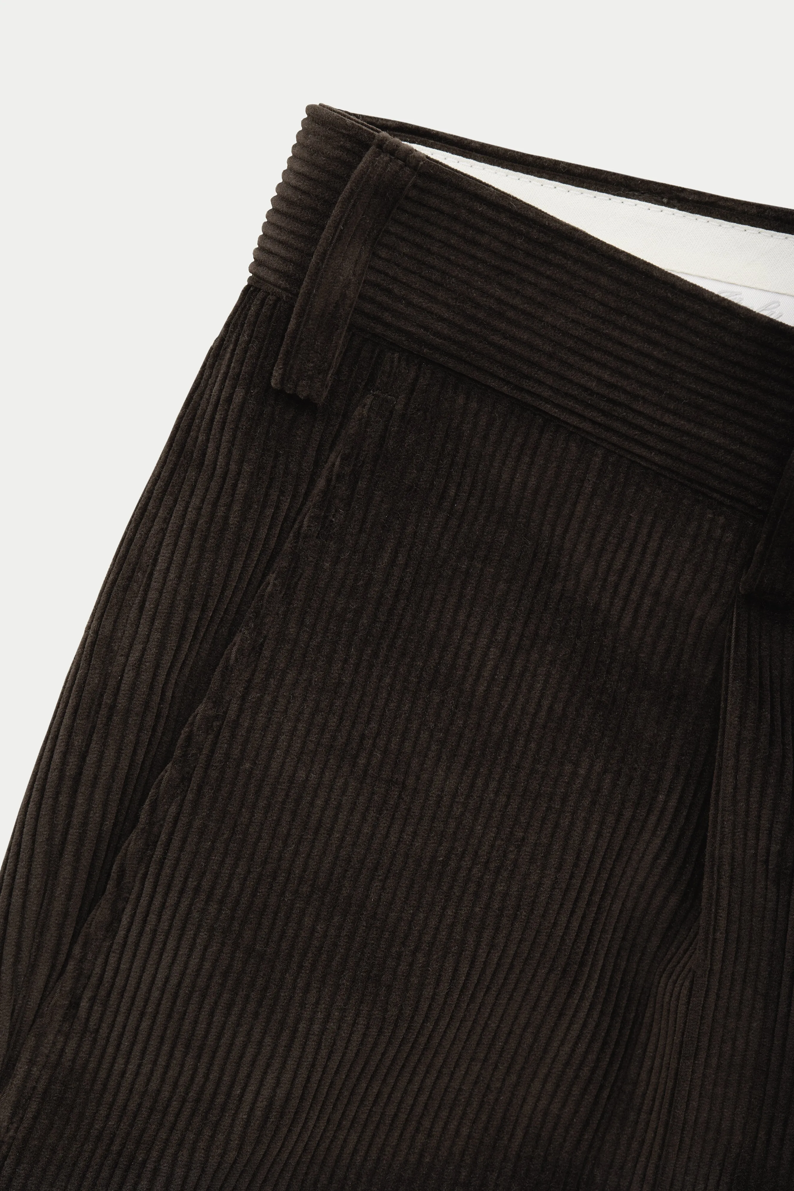 Cotton Wool Corduroy Trousers Chocolate sold by Wolf vs Goat product image thumbnail 3