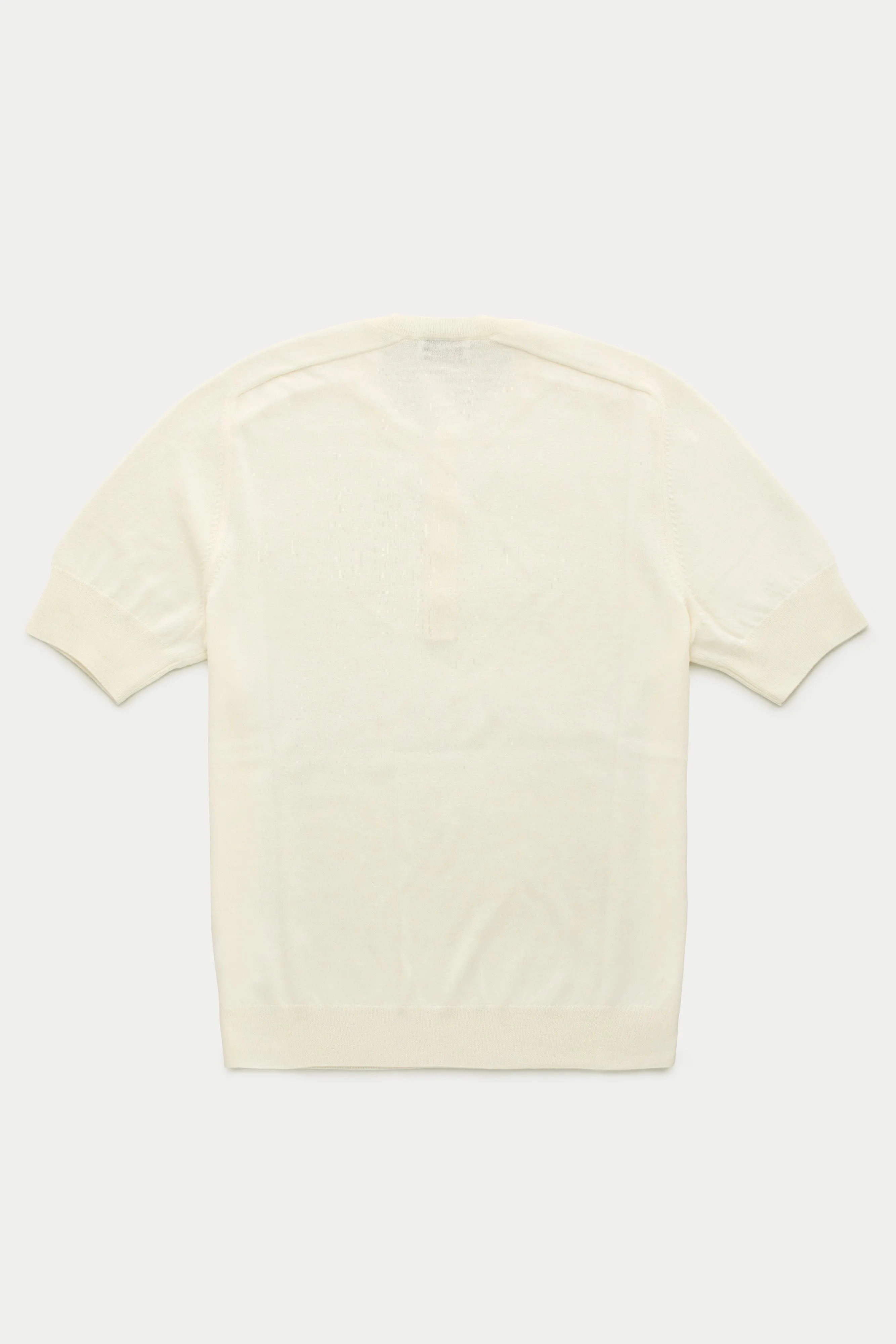 Short Sleeve Wool Knitted Henley Milky Way sold by Wolf vs Goat product image thumbnail 2