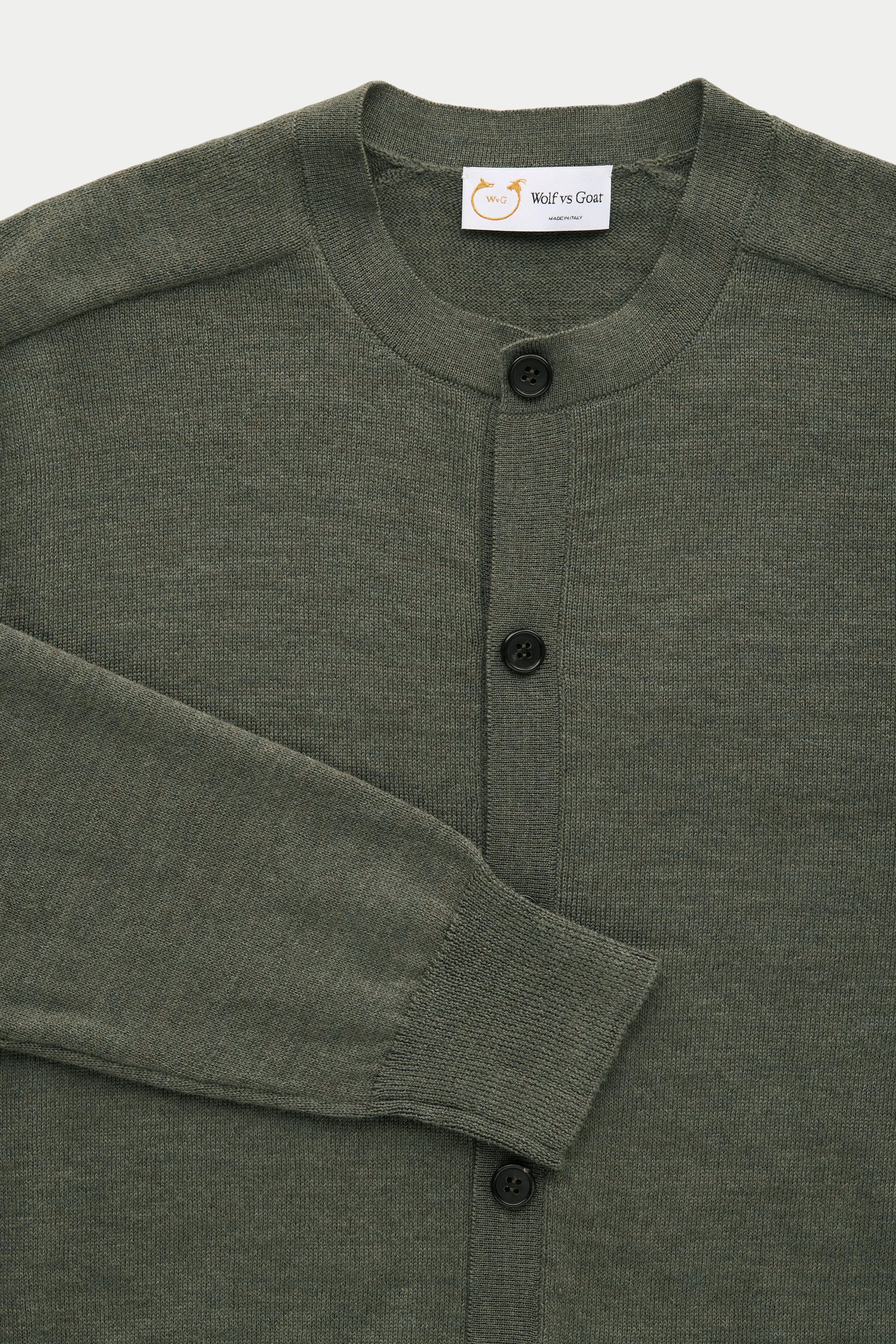 Long Sleeve Wool Knitted Cardigan Alpine sold by Wolf vs Goat product image thumbnail 3