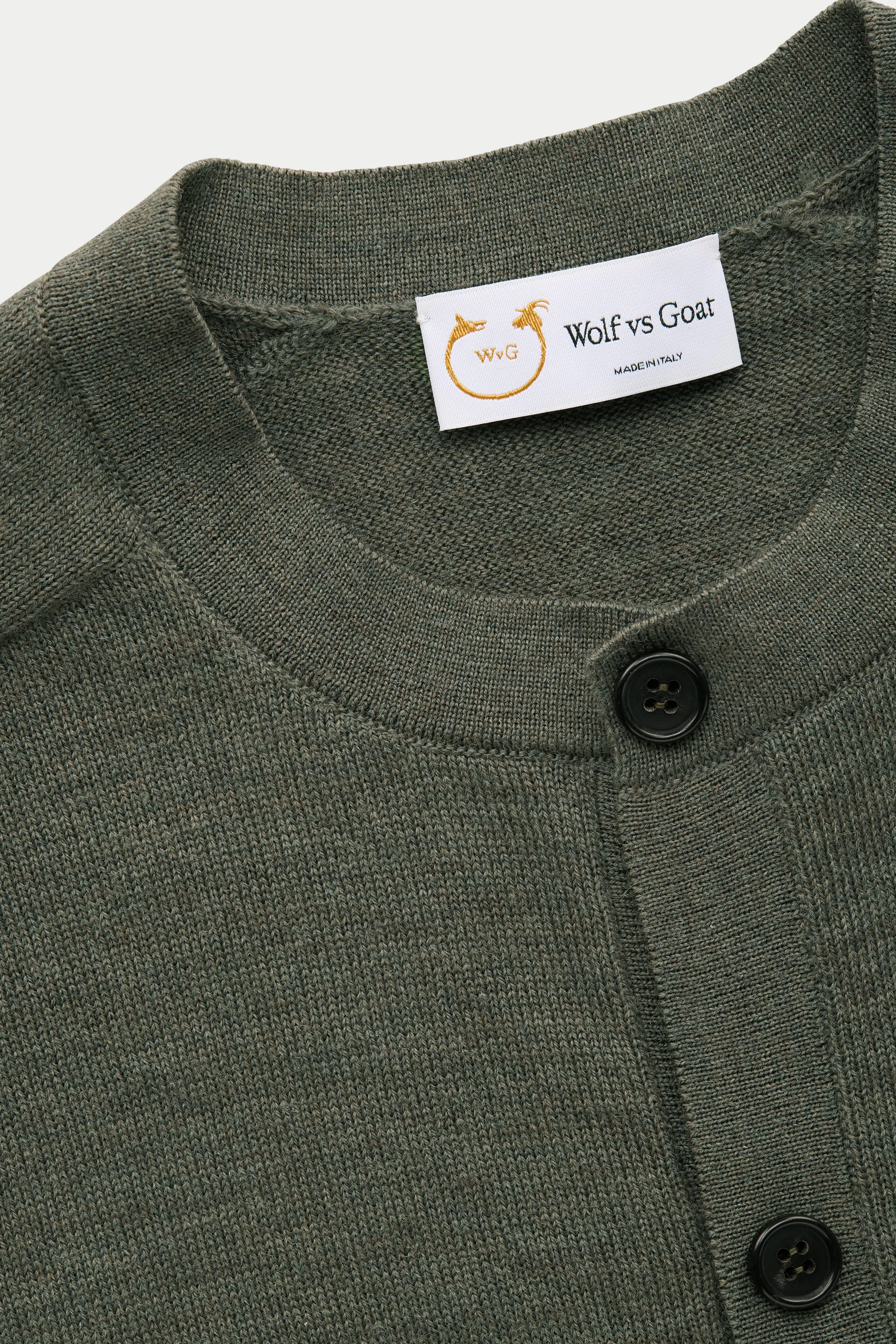 Long Sleeve Wool Knitted Cardigan Alpine sold by Wolf vs Goat product image thumbnail 4
