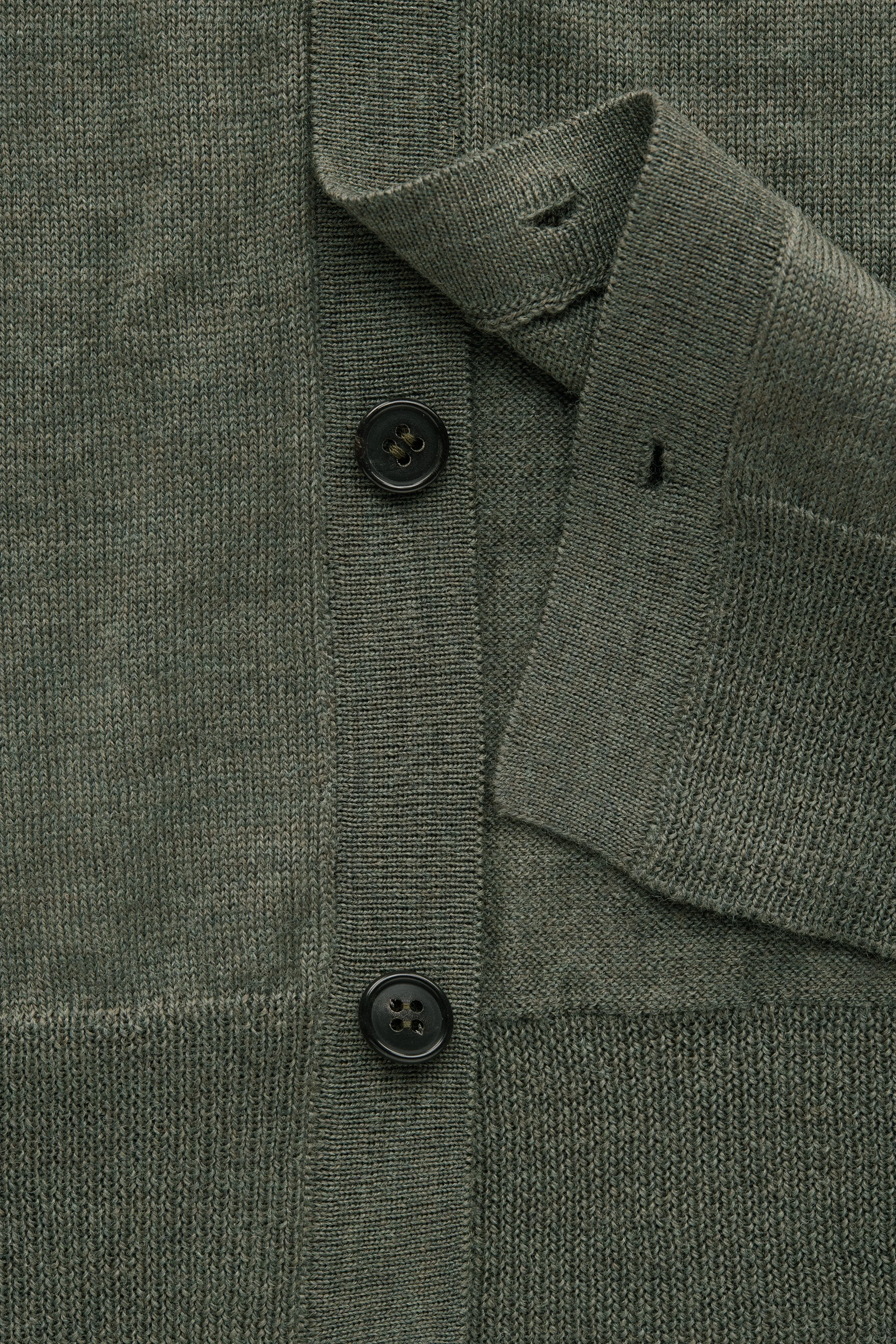 Long Sleeve Wool Knitted Cardigan Alpine sold by Wolf vs Goat product image thumbnail 5