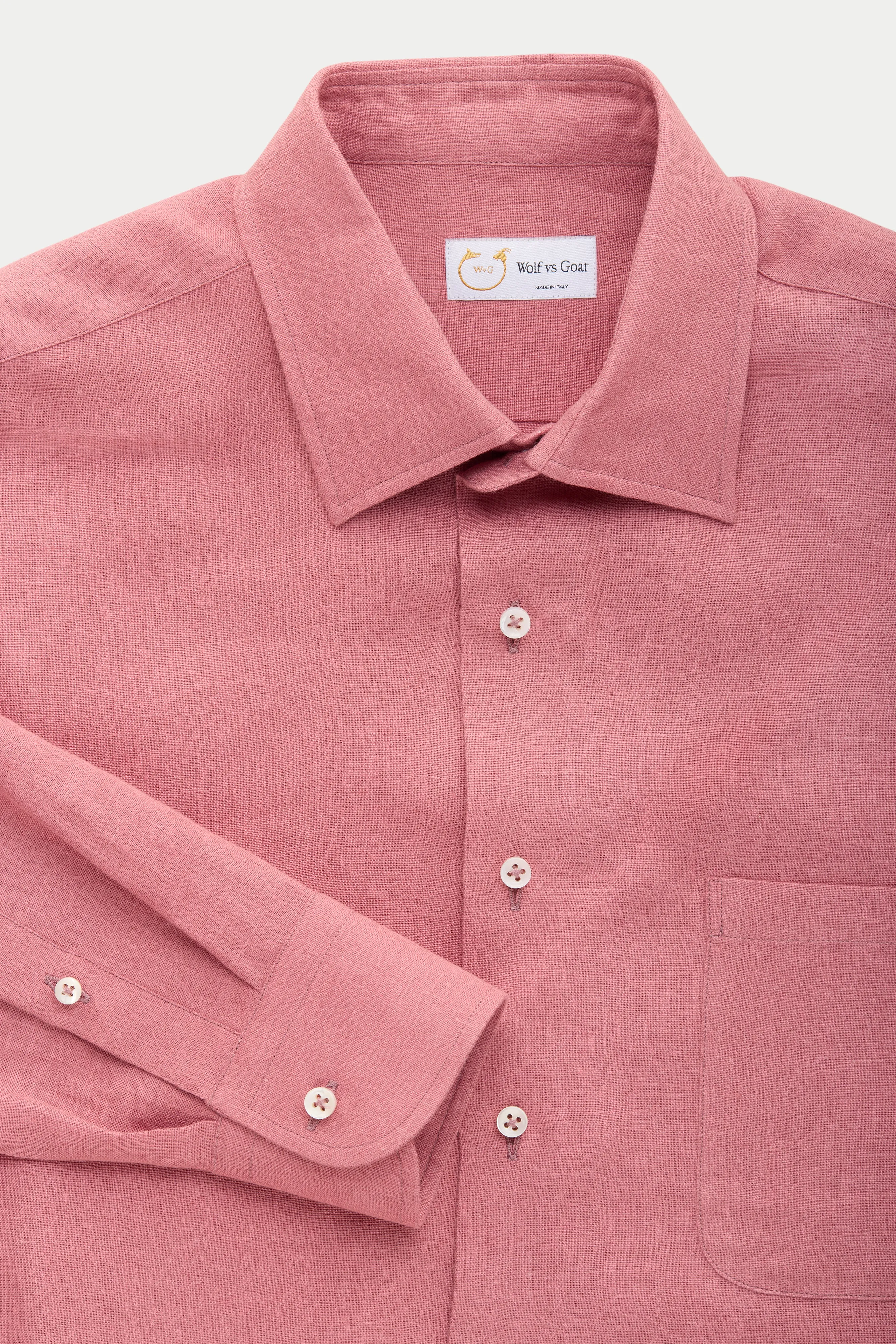 After-Dinner Linen Shirt Cassis sold by Wolf vs Goat product image thumbnail 4
