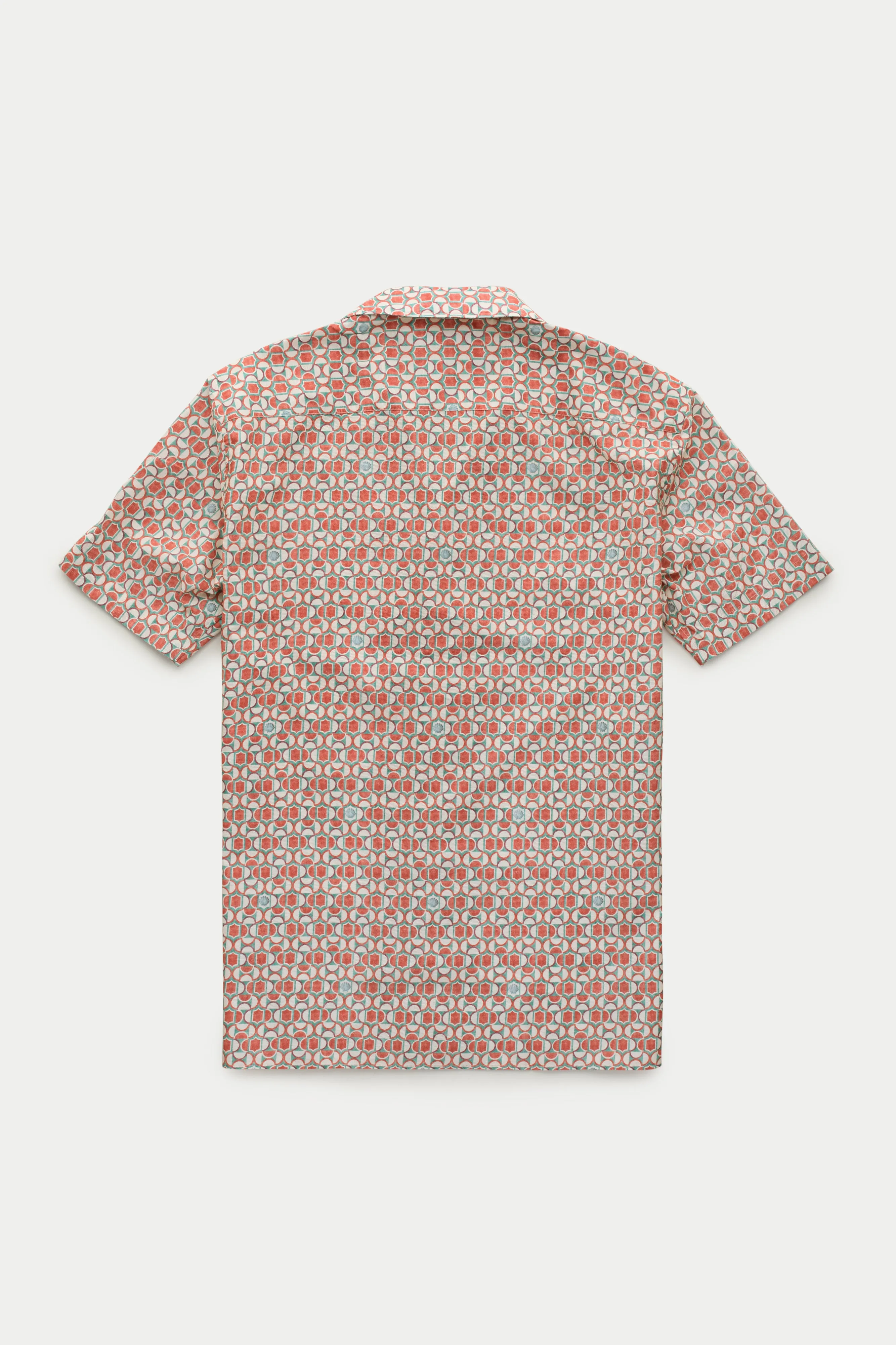 Bowling Cotton Shirt Terracotta Tile Print sold by Wolf vs Goat product image thumbnail 2