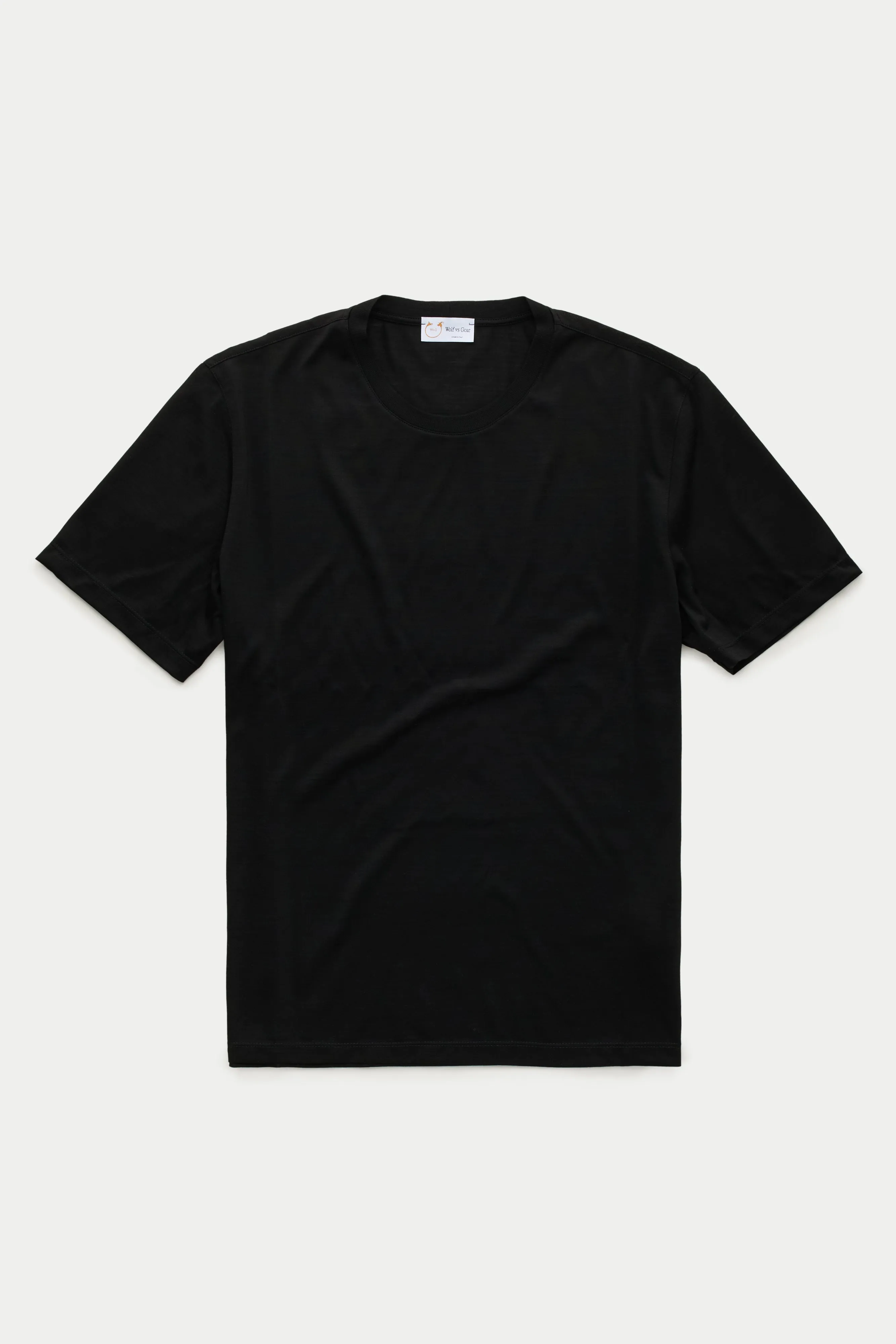 Superfine Wool T-Shirt Black sold by Wolf vs Goat