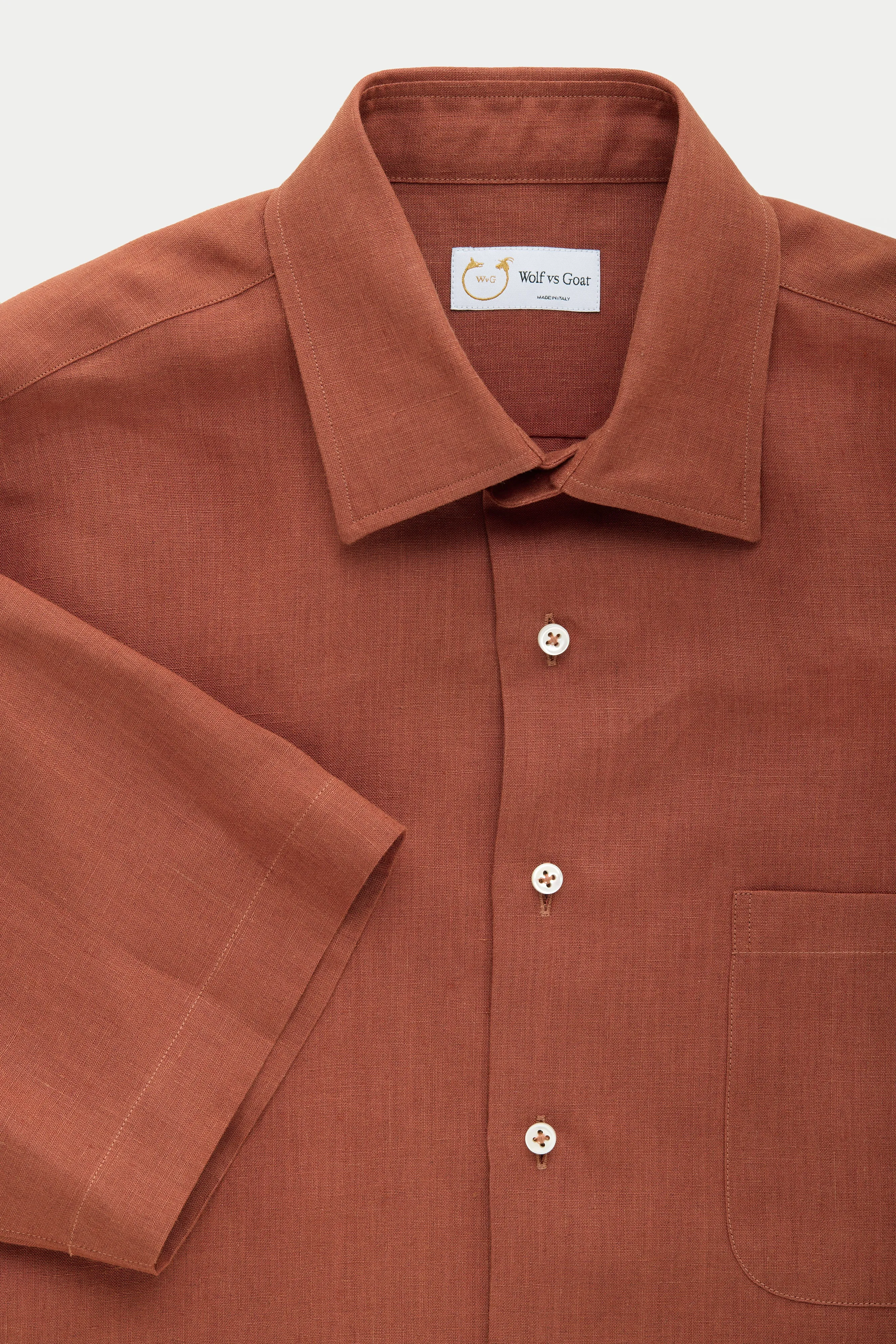 Ciro Hemp Shirt Rust sold by Wolf vs Goat product image thumbnail 4