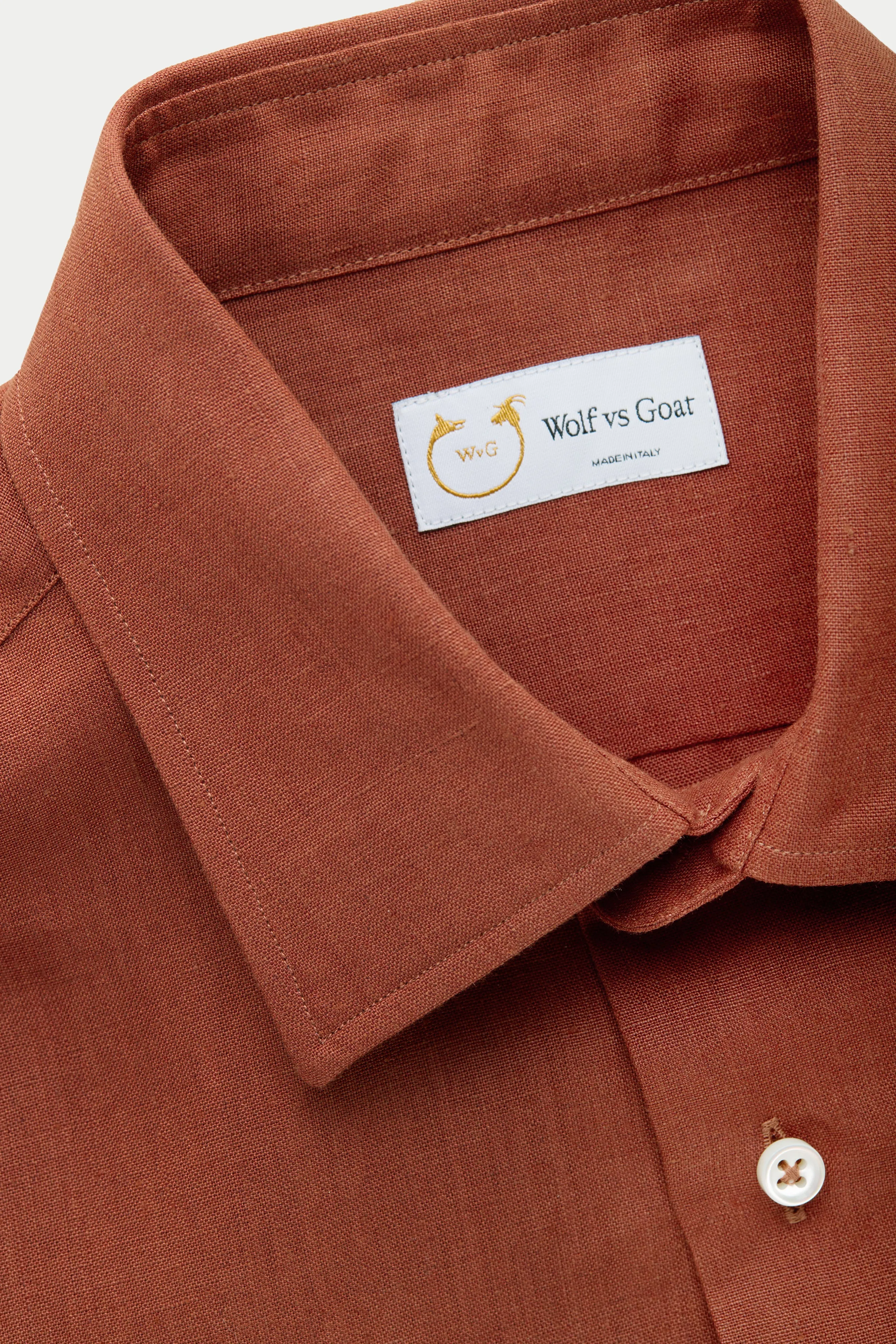 Ciro Hemp Shirt Rust sold by Wolf vs Goat product image thumbnail 5