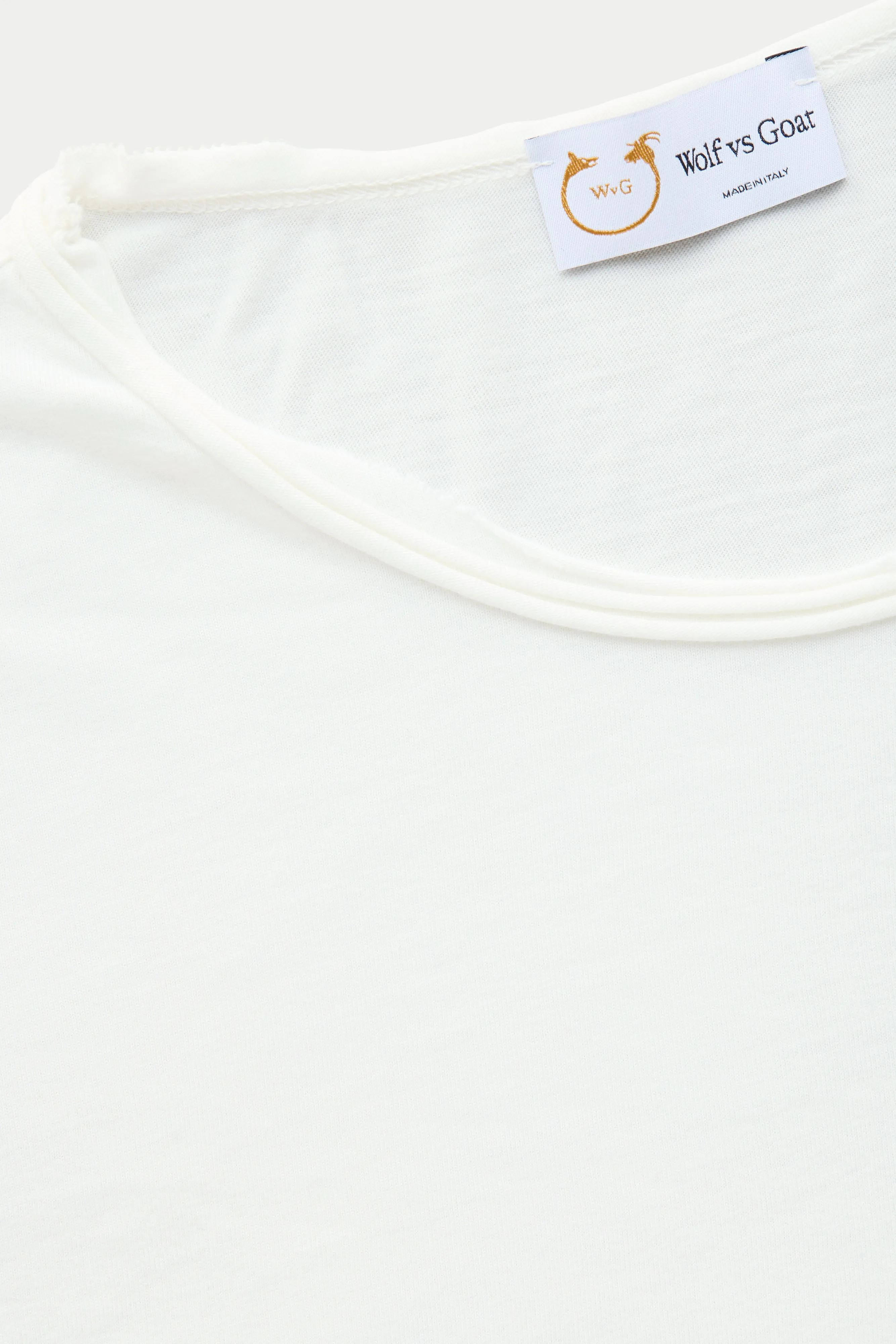 Light Weight Bamboo Sorona Long Sleeve Crew Neck T-Shirt Cloud Dancer sold by Wolf vs Goat product image thumbnail 4