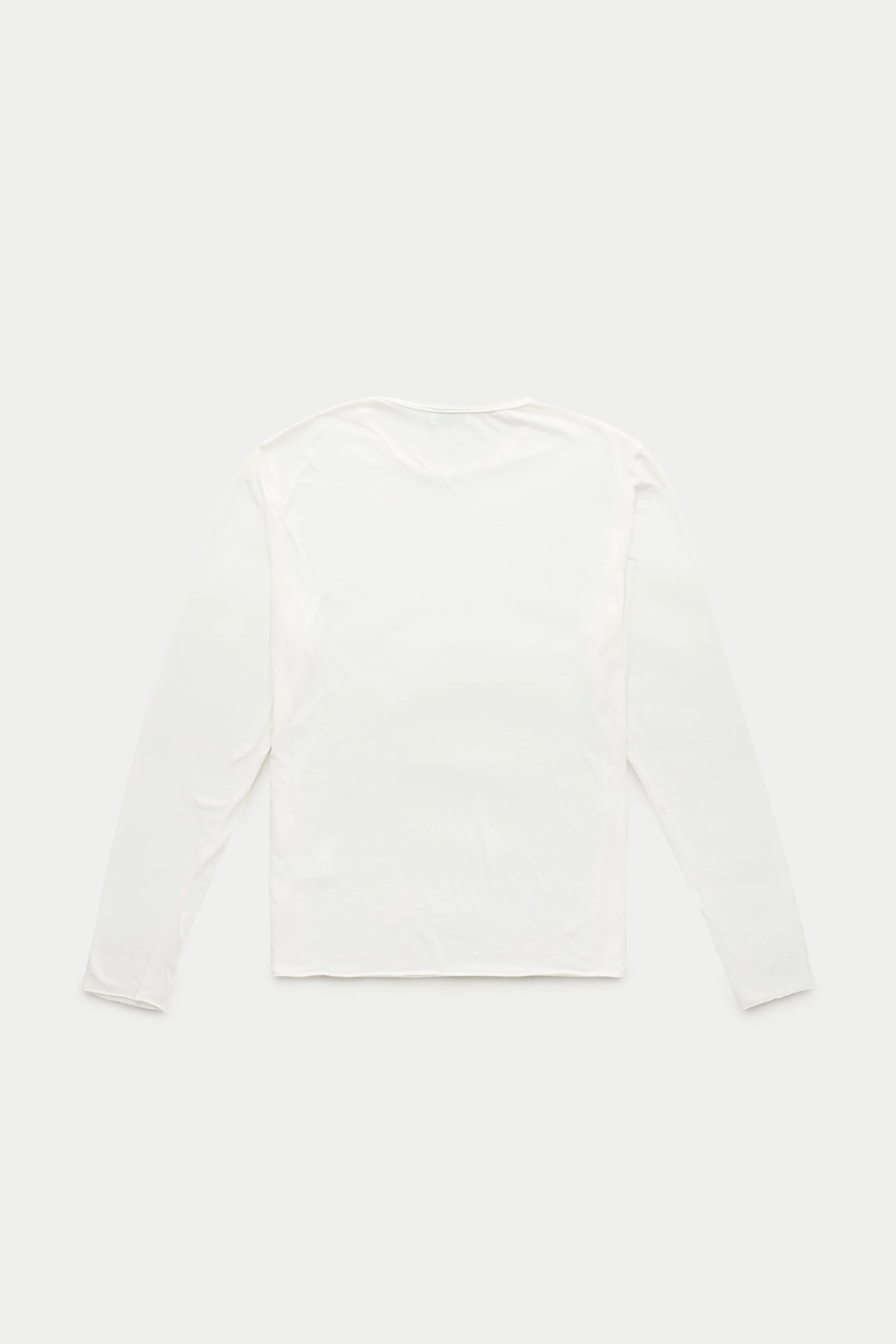 Light Weight Bamboo Sorona Long Sleeve Crew Neck T-Shirt Cloud Dancer sold by Wolf vs Goat product image thumbnail 2