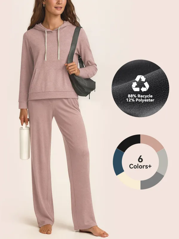 SHOWITTY EcoSoft Hoodie & Wide-Leg Sweatpants Set | Cozy, Sustainable & Effortlessly Stylish sold by Showitty