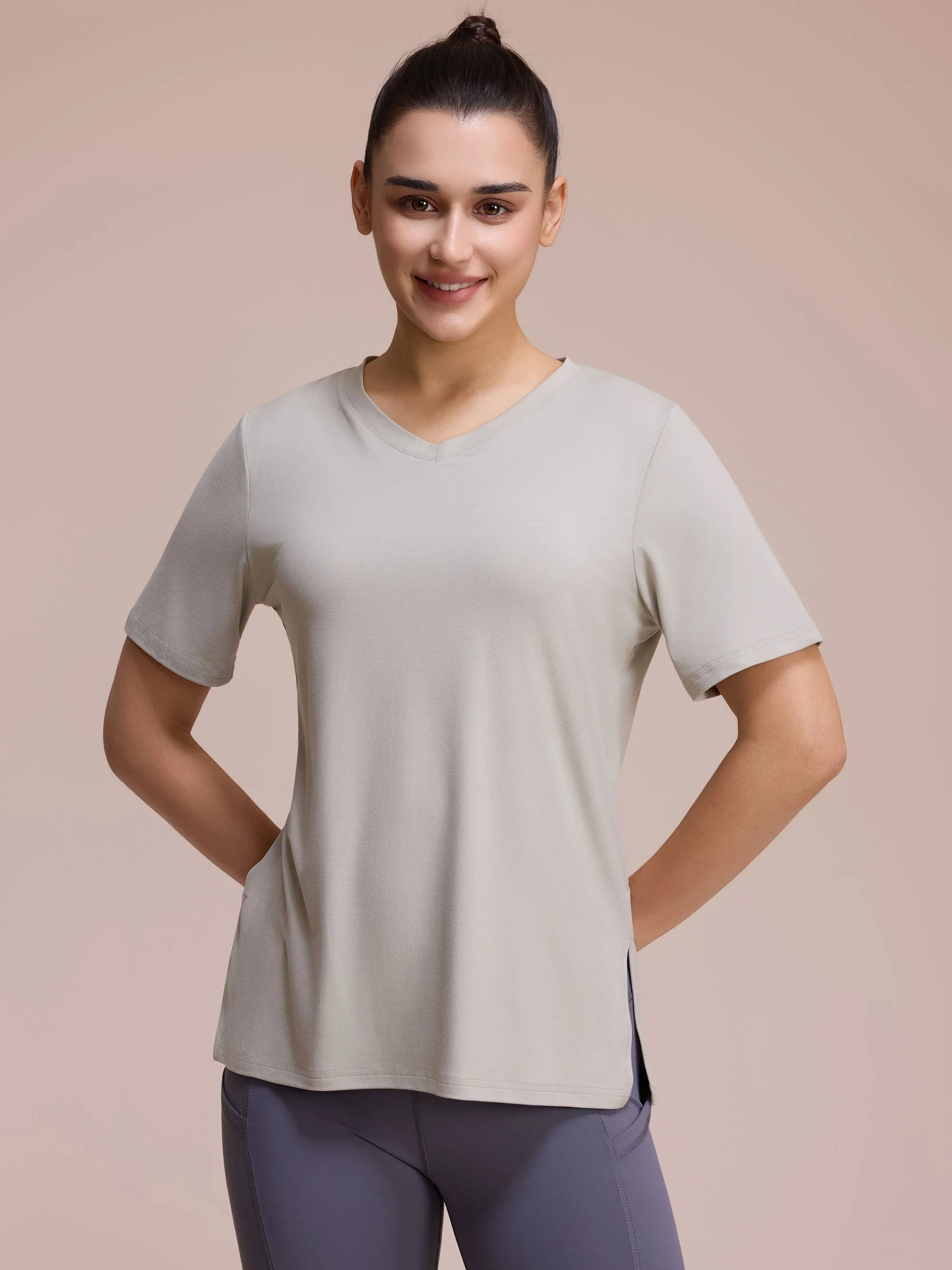 SHOWITTY 3-Pack Plus Size V-Neck T-Shirts for Women – Lightweight, Loose Fit Summer Essentials sold by Showitty product image thumbnail 3