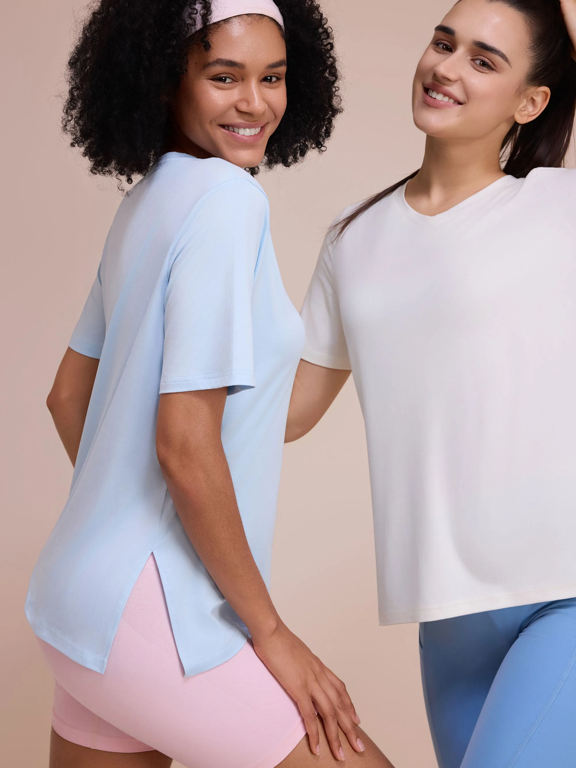 SHOWITTY Women's Summer Lounge Set - Relaxed Fit Tee and Comfy Shorts, 2-Piece Matching Set for Home, Workout, or Running Errands sold by Showitty product image thumbnail 4