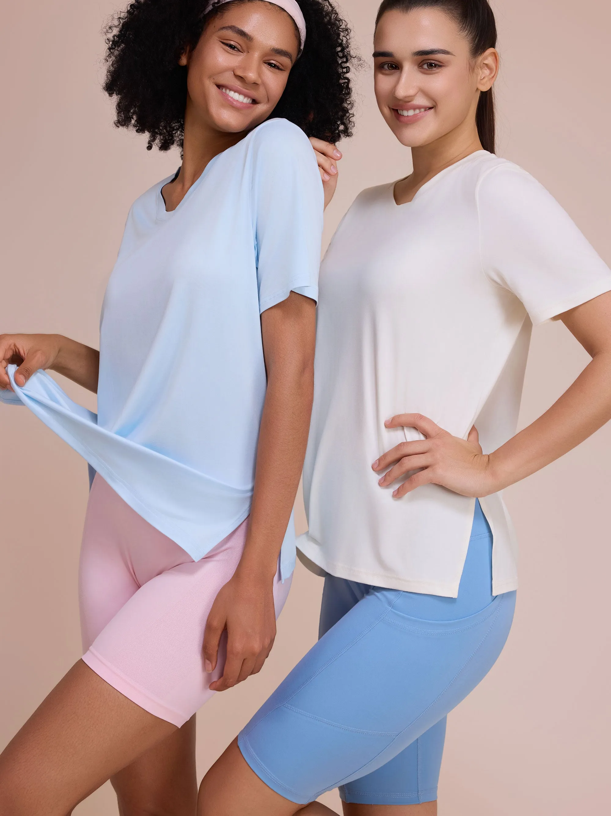 SHOWITTY Women's Summer Lounge Set - Relaxed Fit Tee and Comfy Shorts, 2-Piece Matching Set for Home, Workout, or Running Errands sold by Showitty product image thumbnail 3